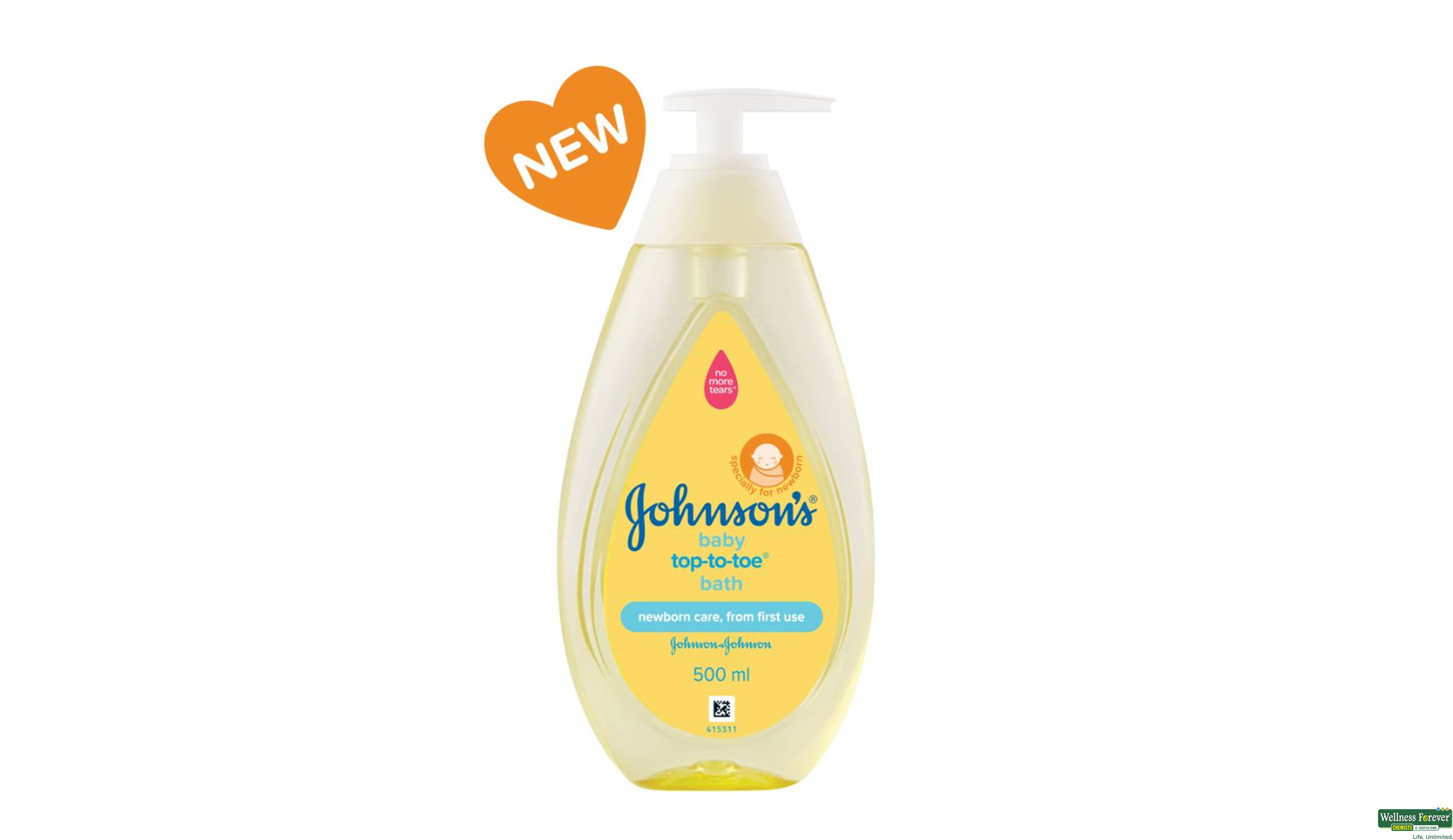 JJ BABY B/WASH TOP/TOE 500ML- 1, 500ML, 