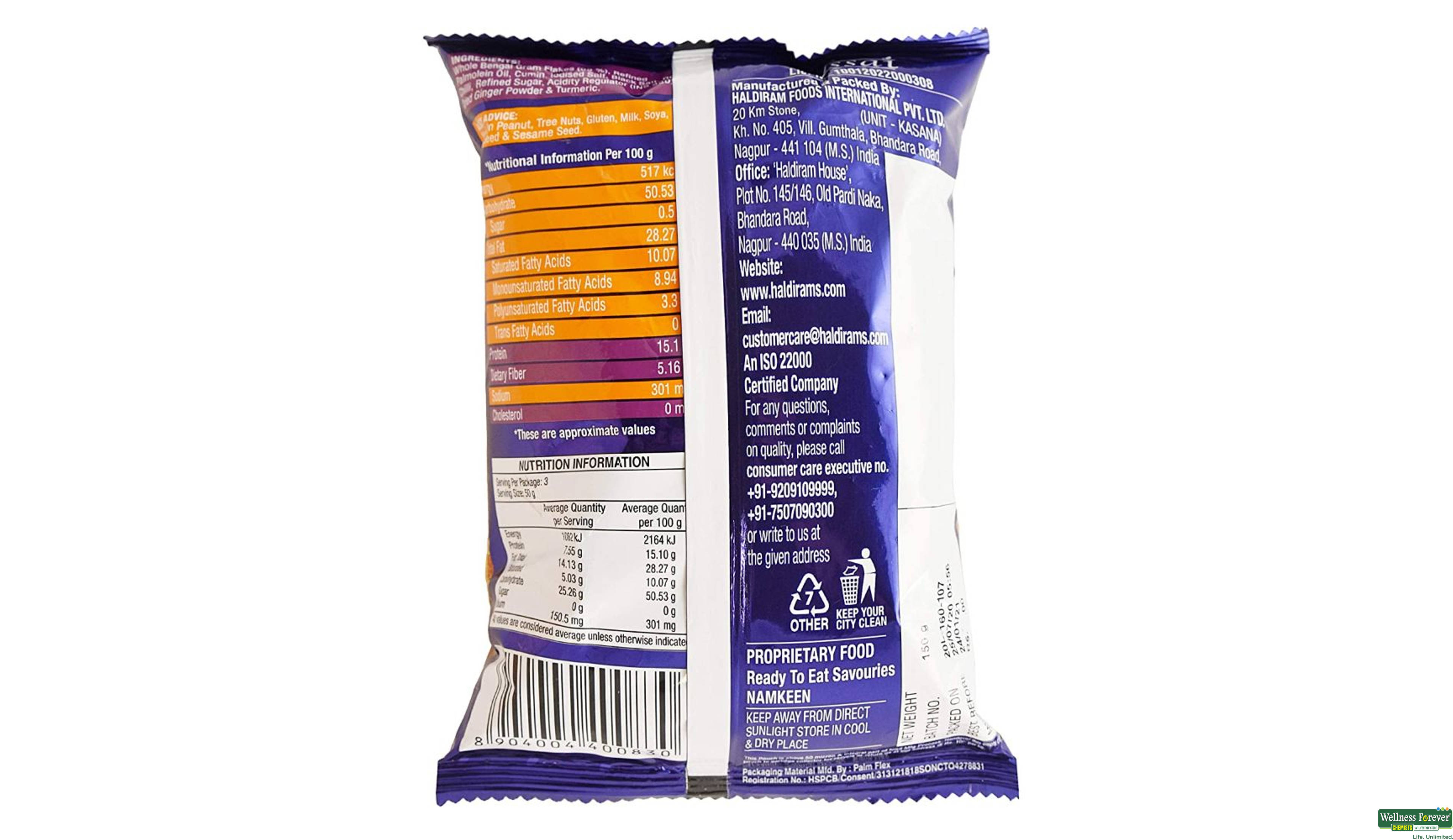 HALDIRAM CHANA CHOOR 150GM- 4, 150GM, 