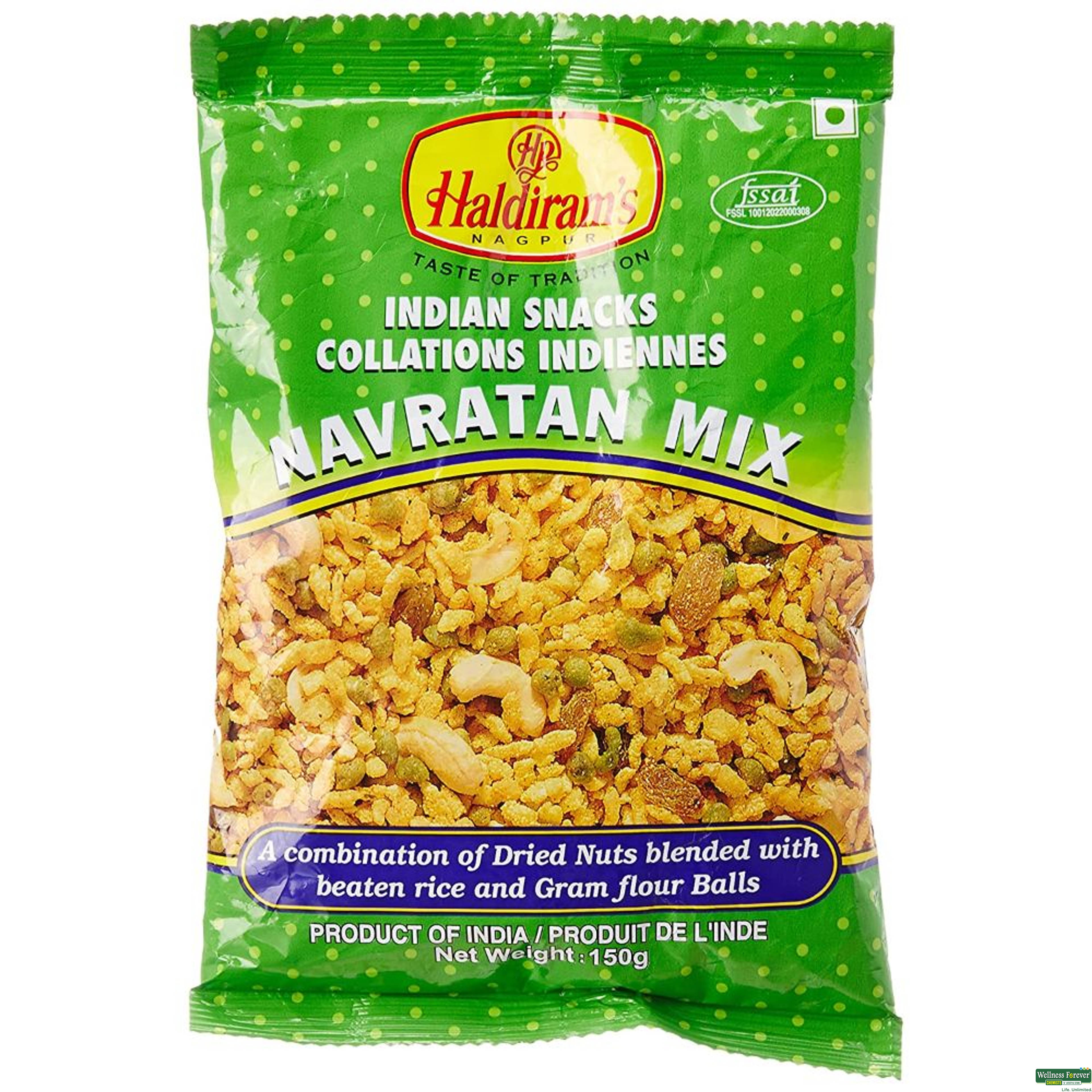 Haldiram's Navratan Mixture Namkeen, 150 g-image