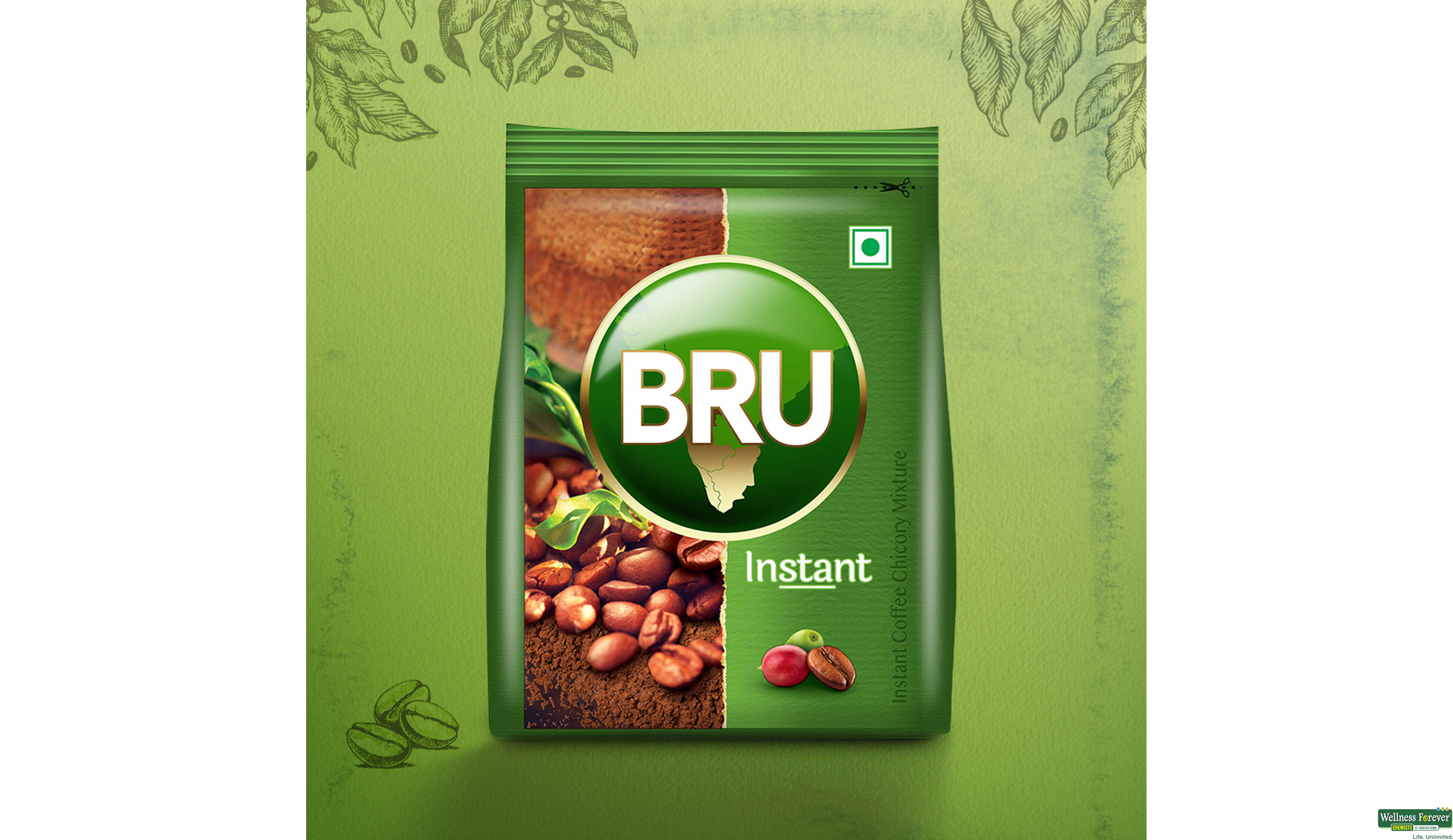 BRU COFFEE INSTANT 100GM- 2, 100GM, 