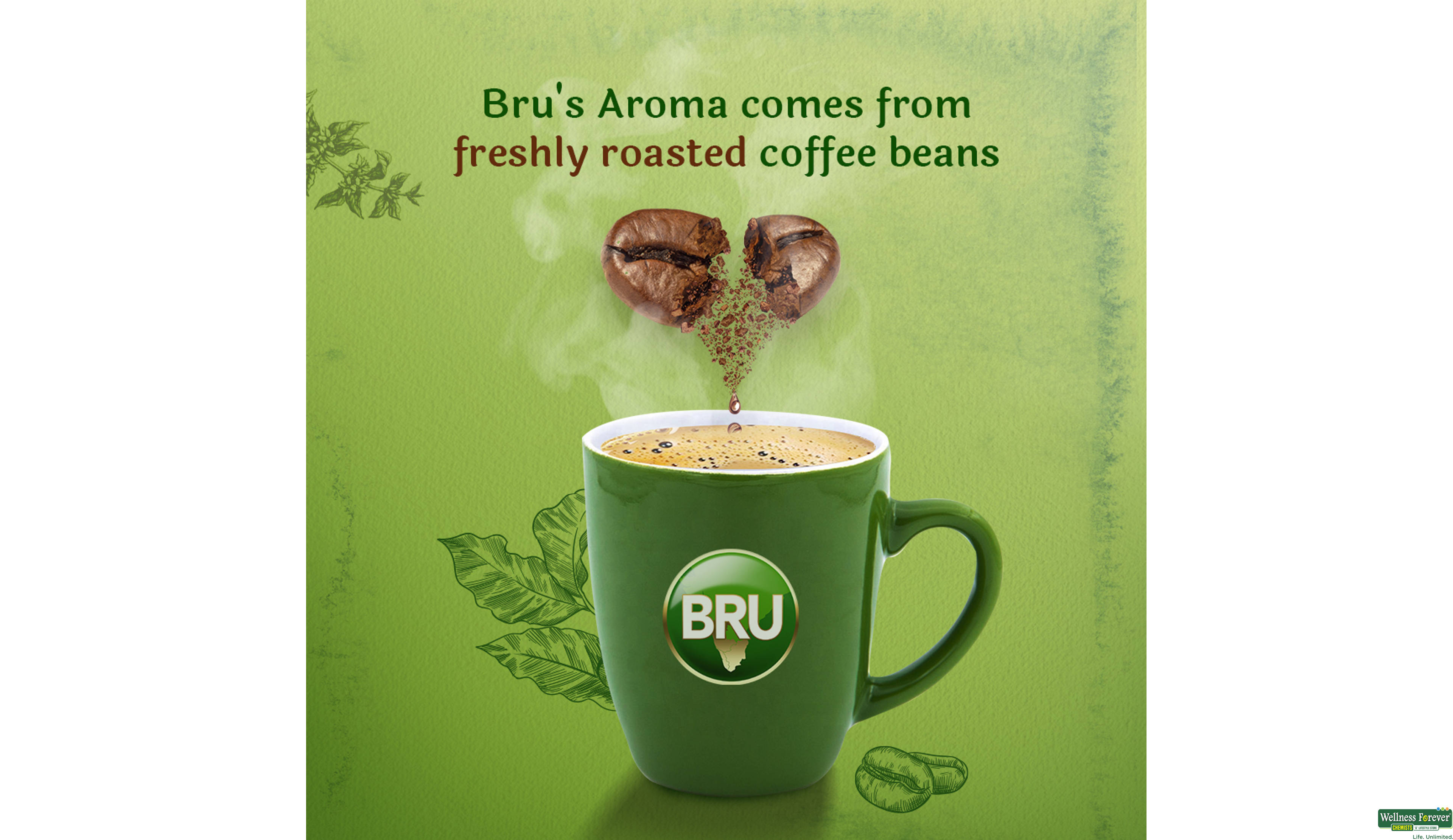 BRU COFFEE INSTANT 100GM- 4, 100GM, 