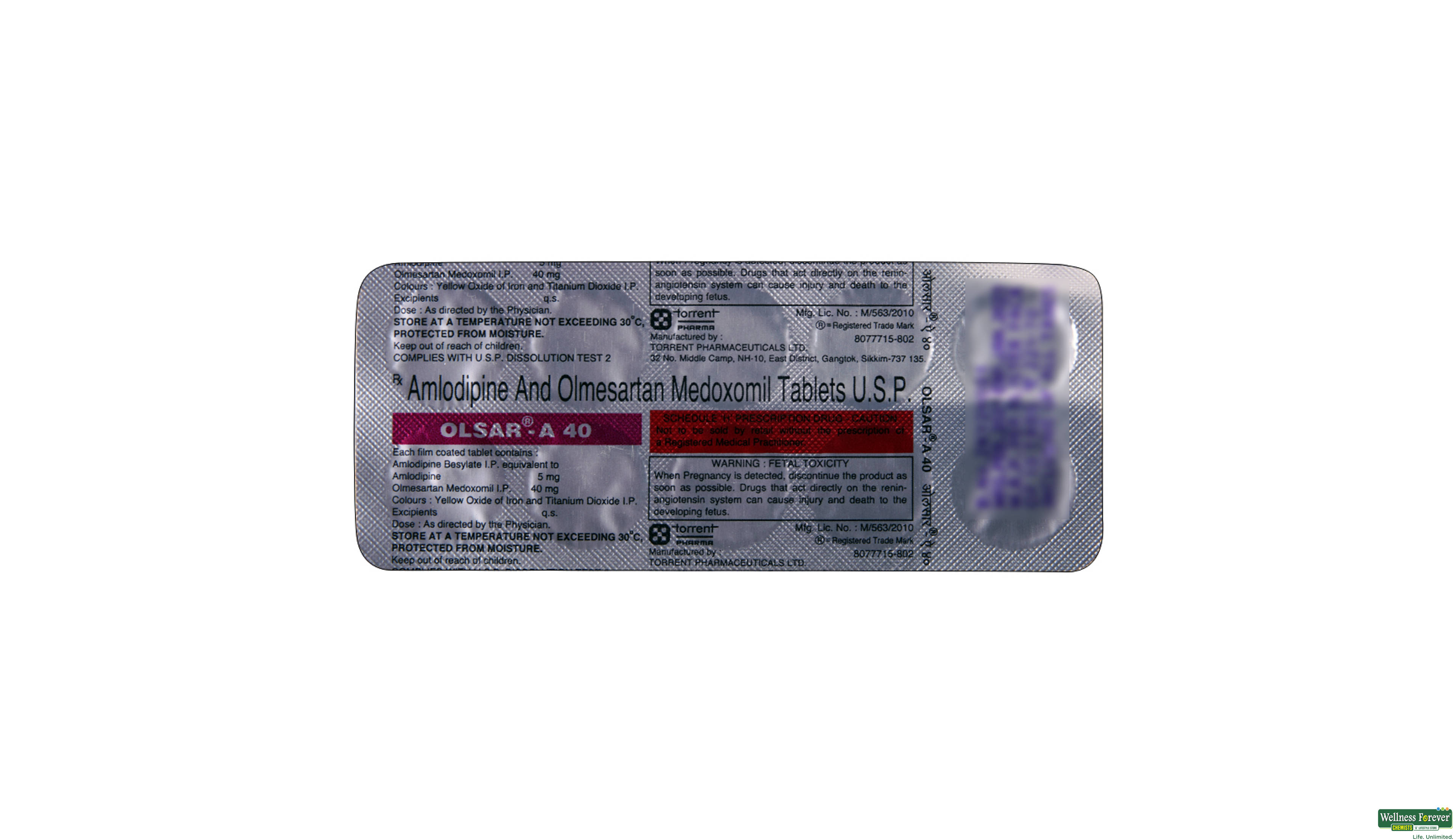 OLSAR-A 40MG 10TAB- 2, 10TAB, null