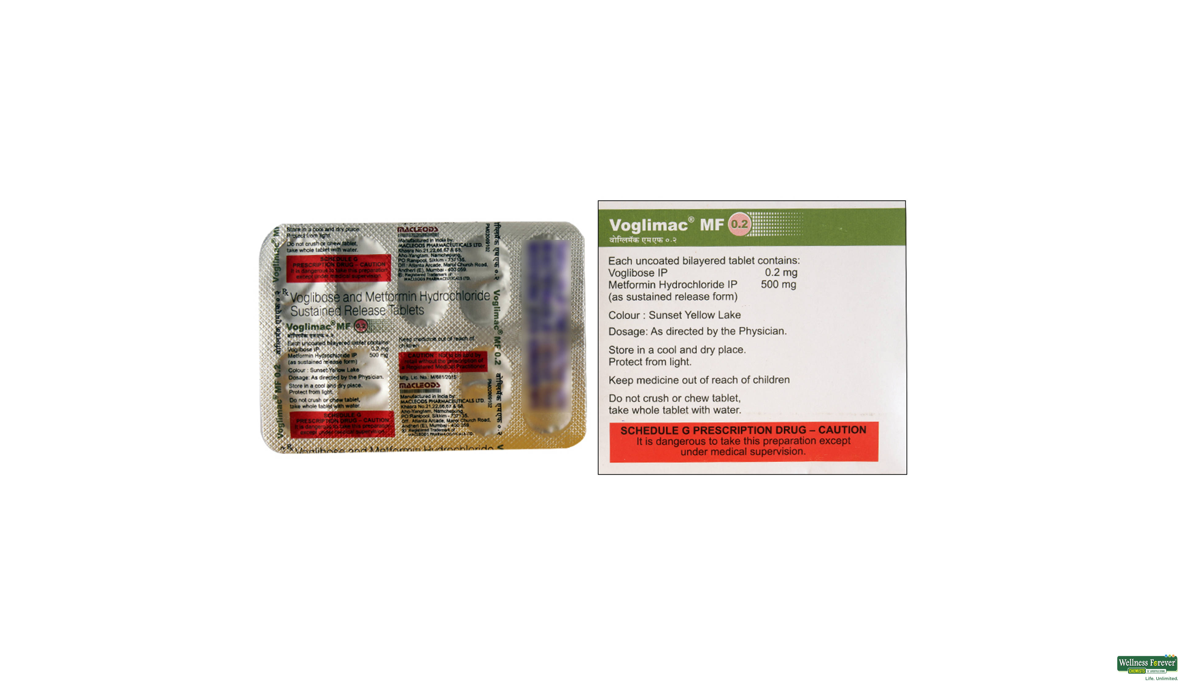 VOGLIMAC-MF 0.2MG 10TAB- 2, 10TAB, 