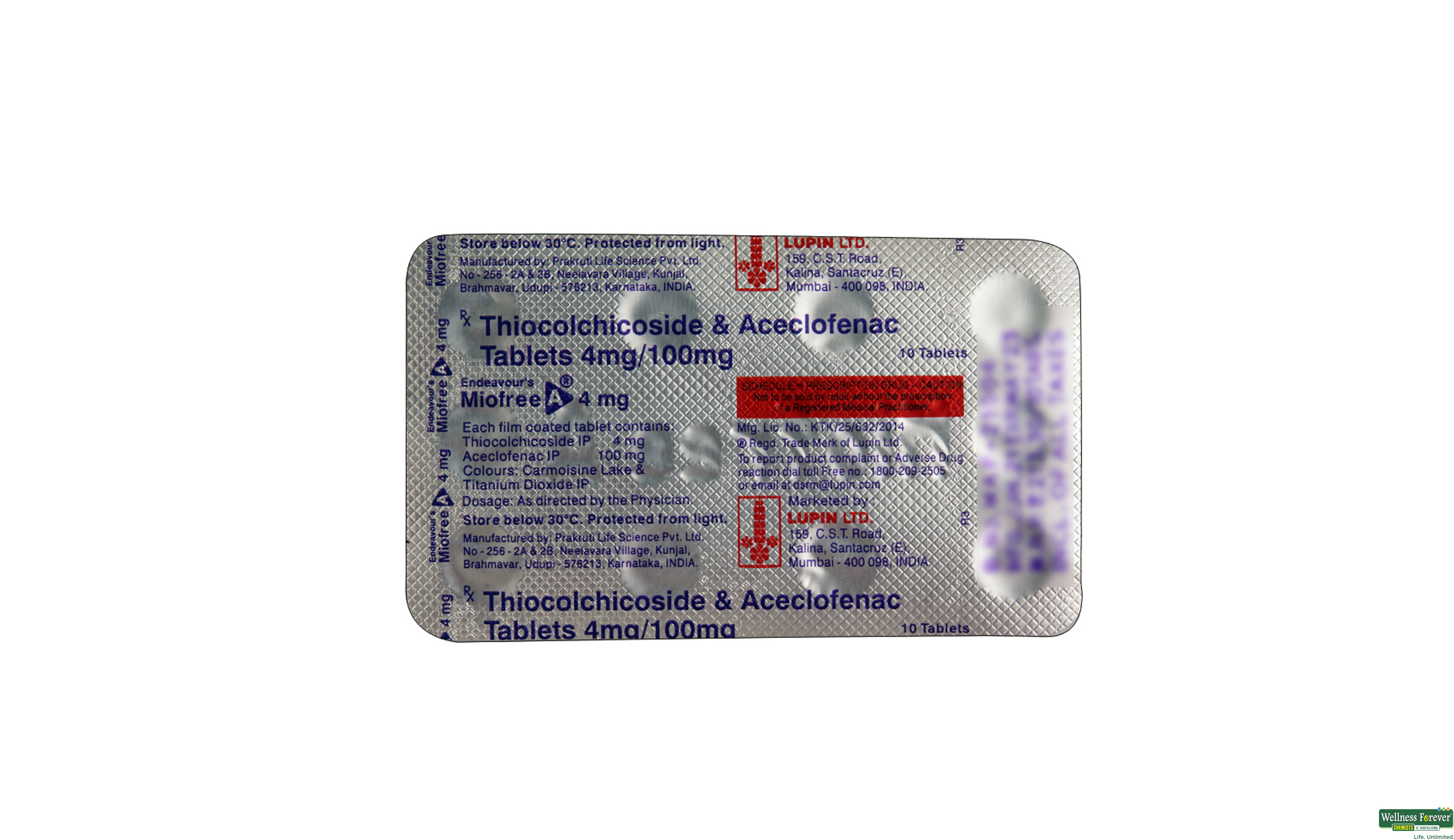 MIOFREE-A 4MG 10TAB- 2, 10TAB, 