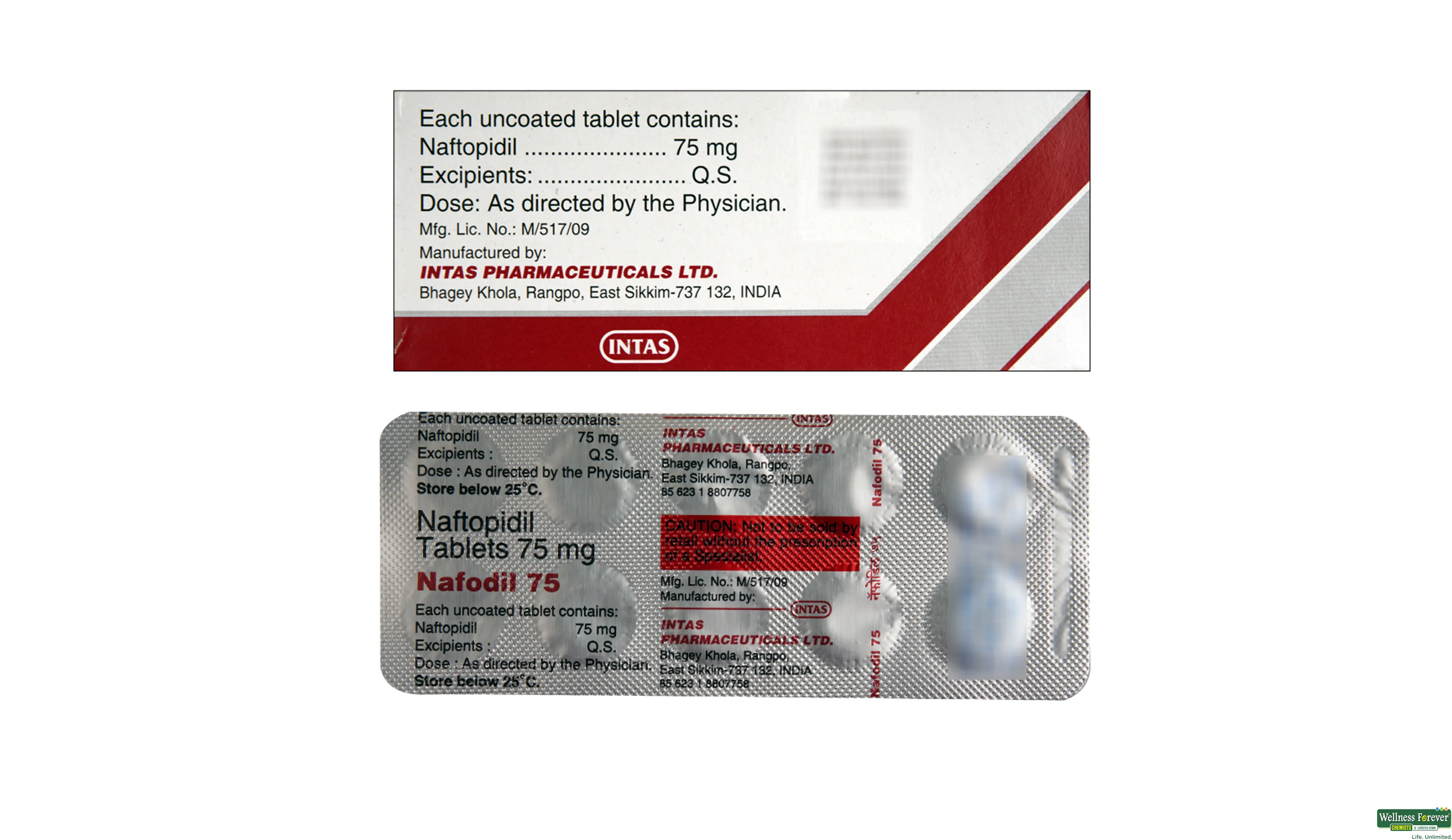 NAFODIL 75MG 10TAB- 2, 10TAB, 