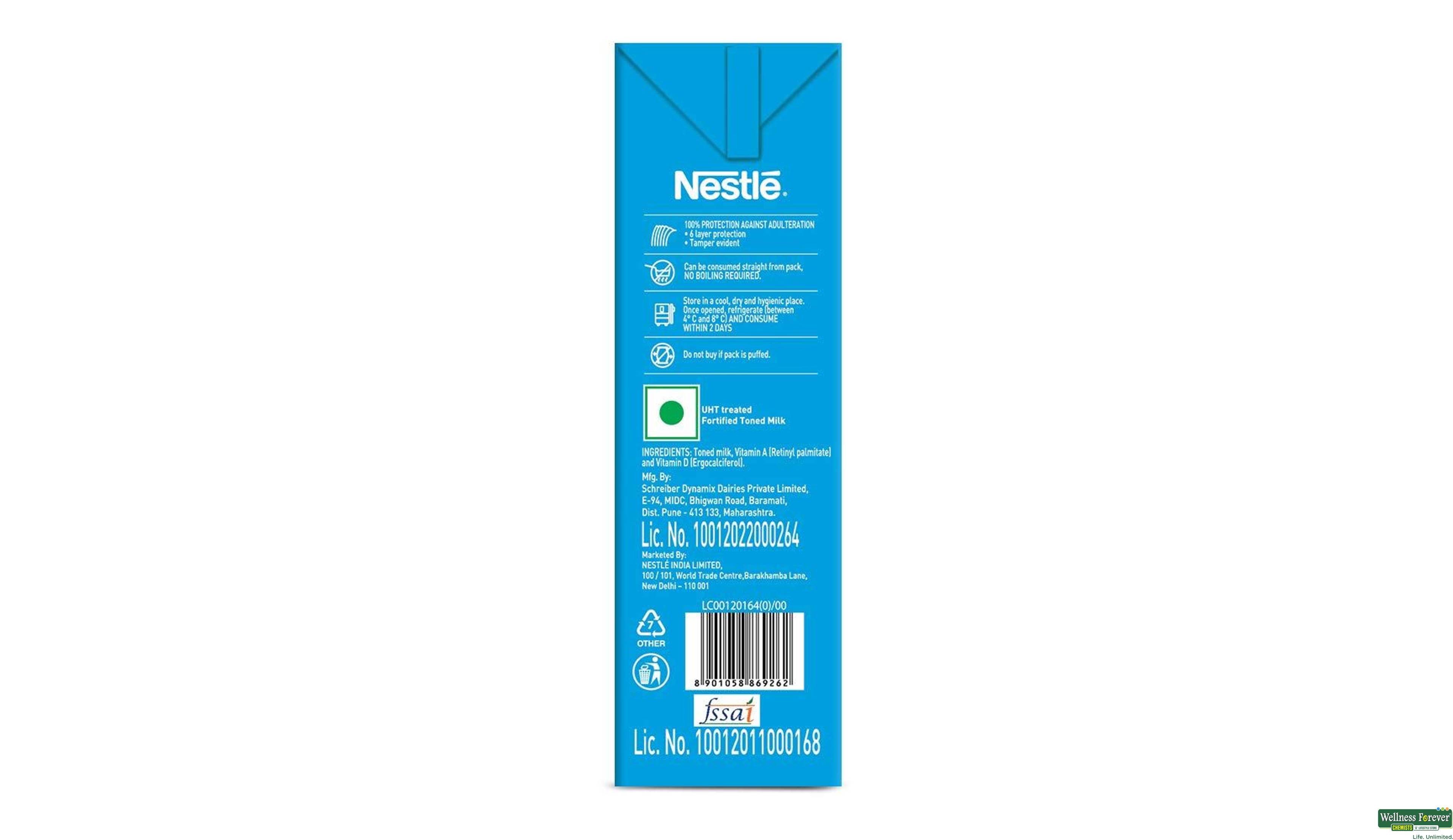 NEST MILK TONED 1LTR- 3, 1LTR, 