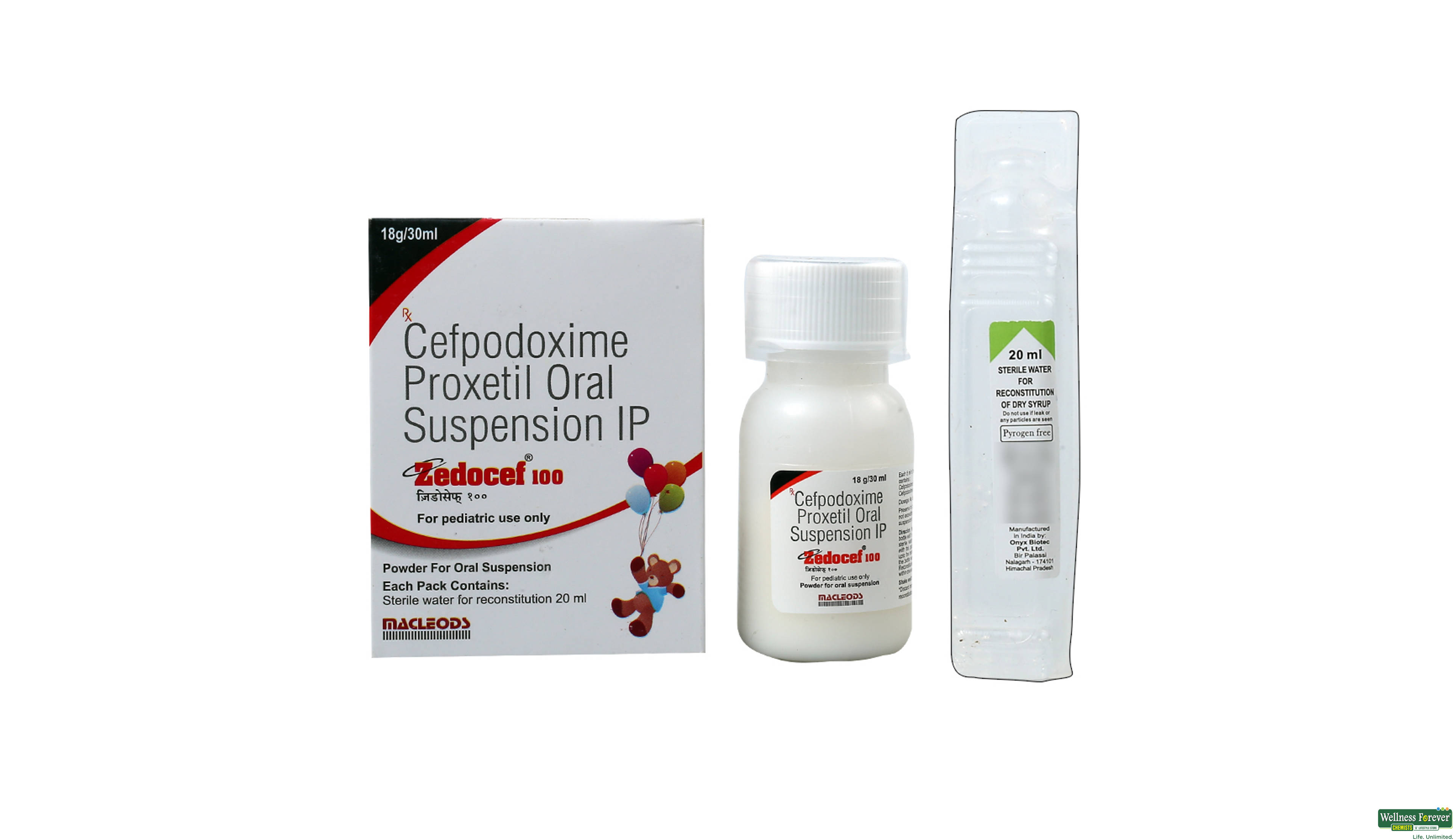 ZEDOCEF 100MG DRY SYP 30ML- 1, 30ML, 