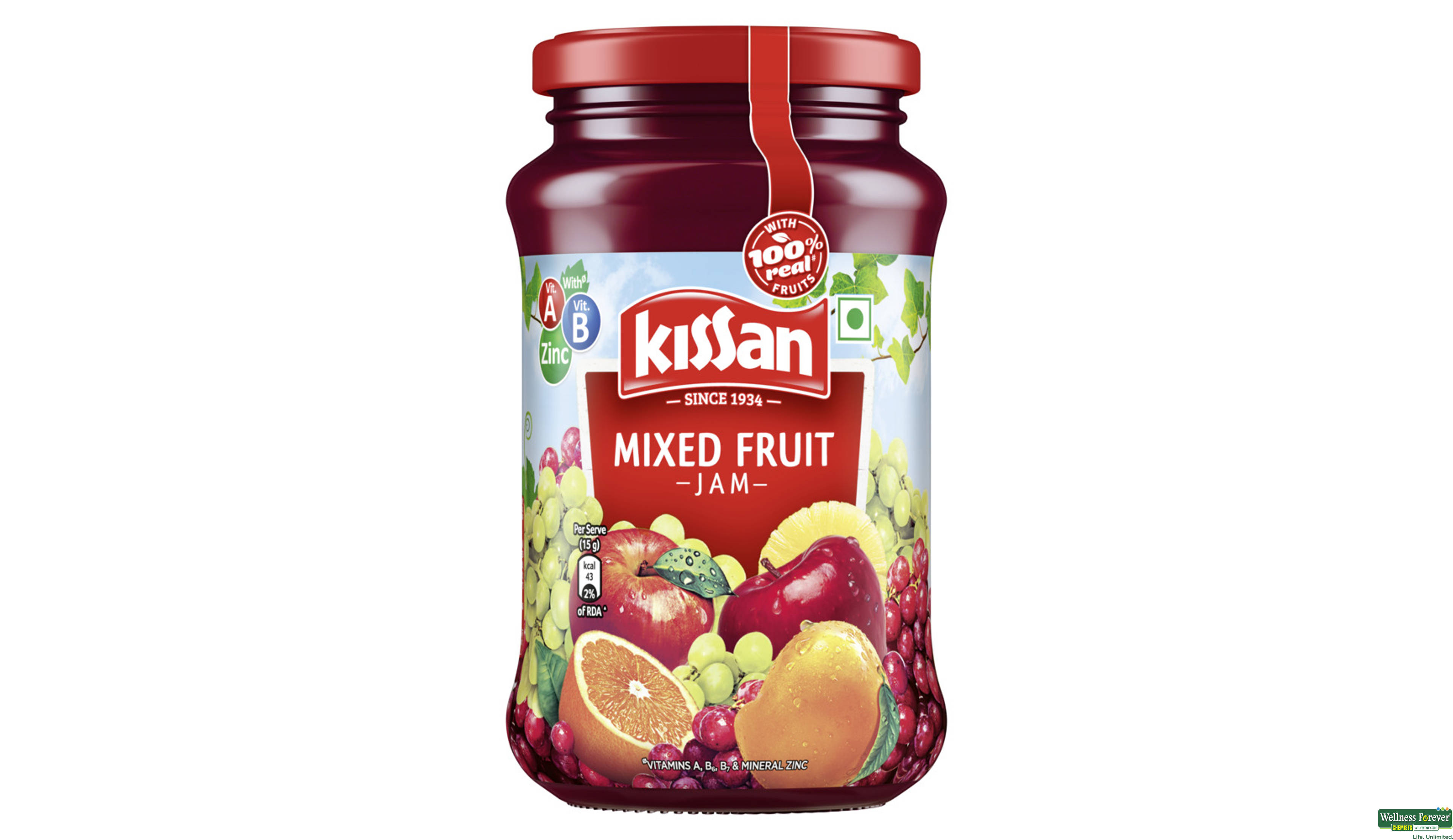 KISS JAM MIX FRUIT 500GM- 1, 500GM, 