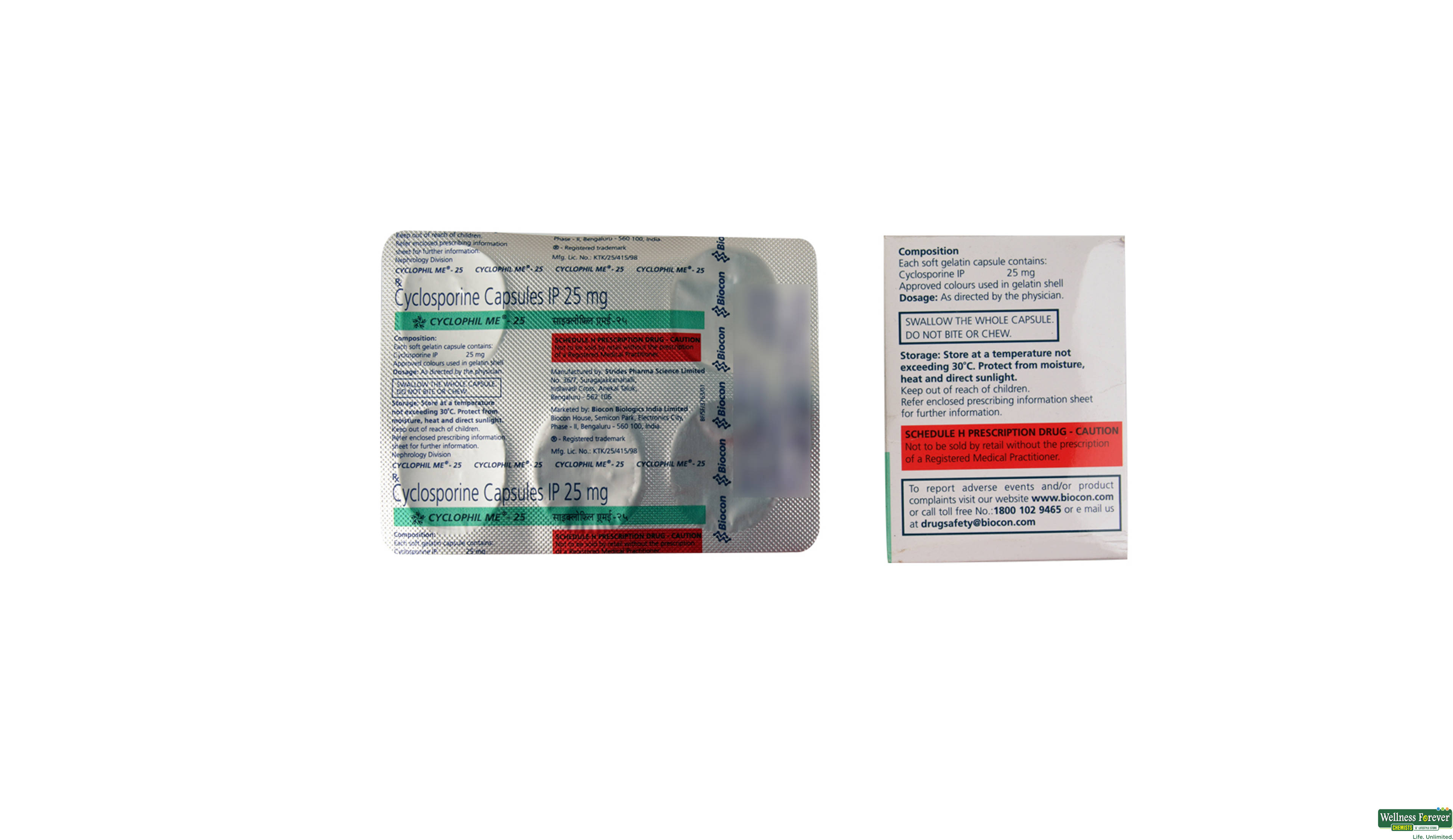 CYCLOPHIL-ME 25MG 5CAP- 2, 5CAP, 