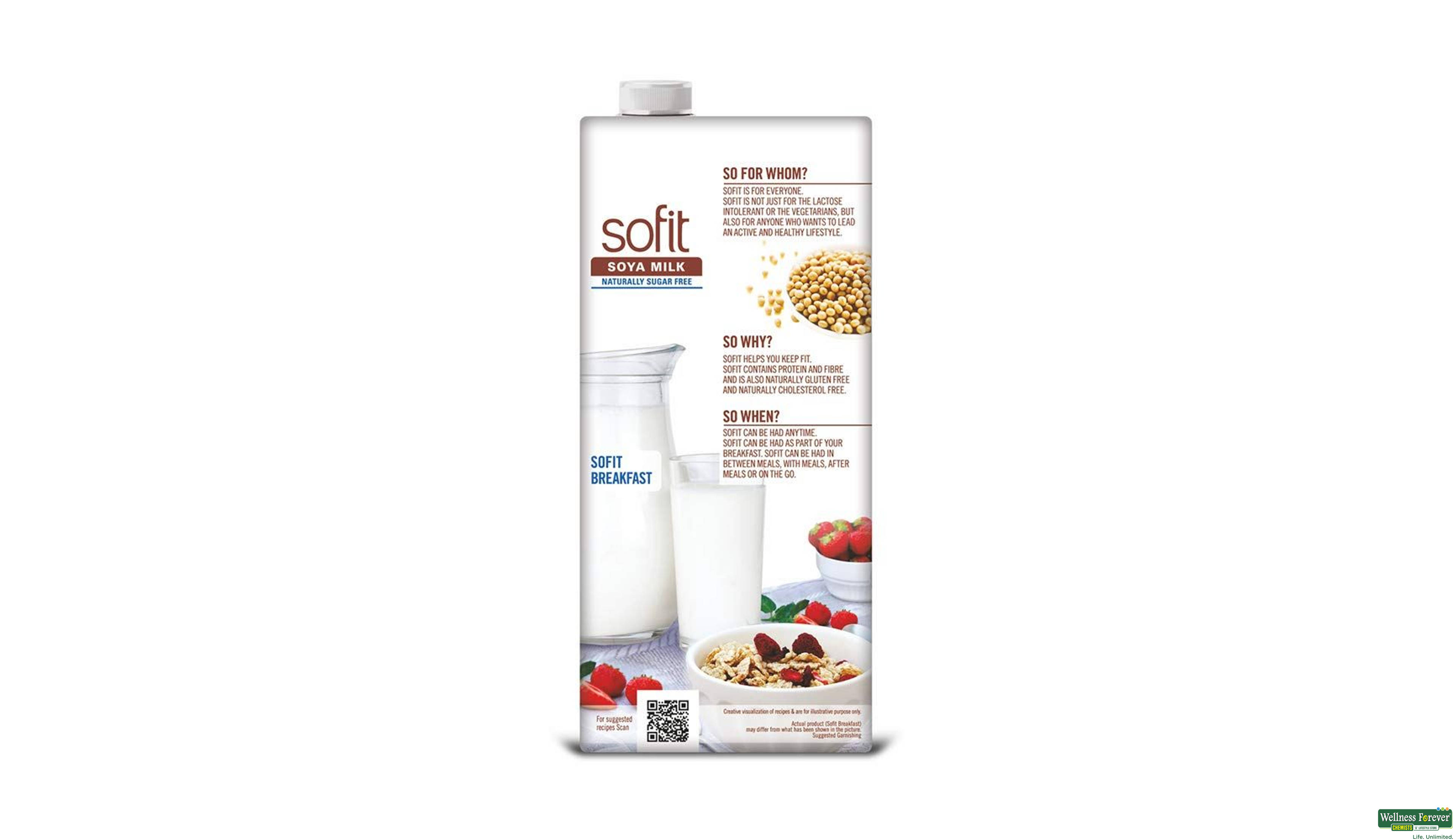 SOFIT SOYA MILK NATURAL 1LTR- 5, 1LTR, null