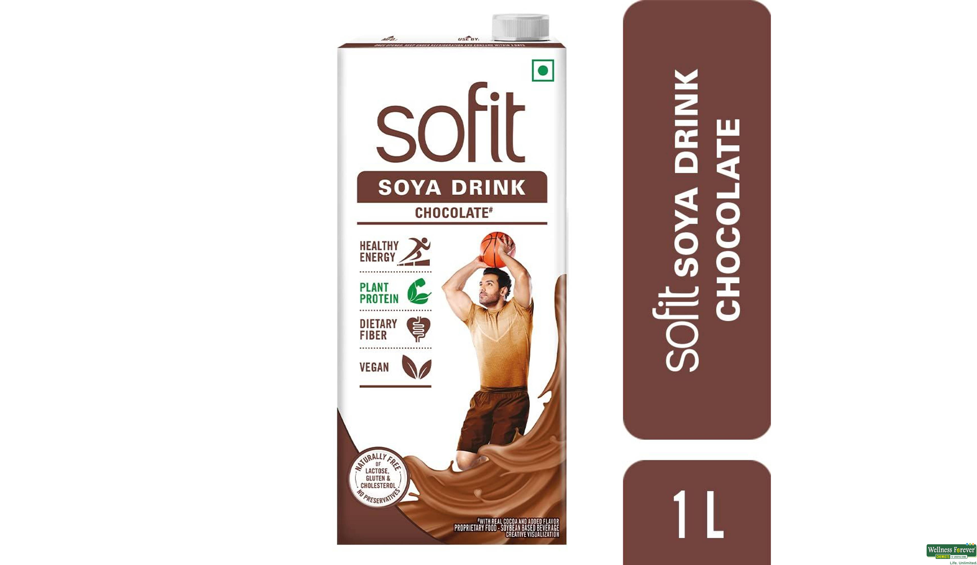 SOFIT SOYA MILK CHOC 1LTR- 1, 1LTR, null