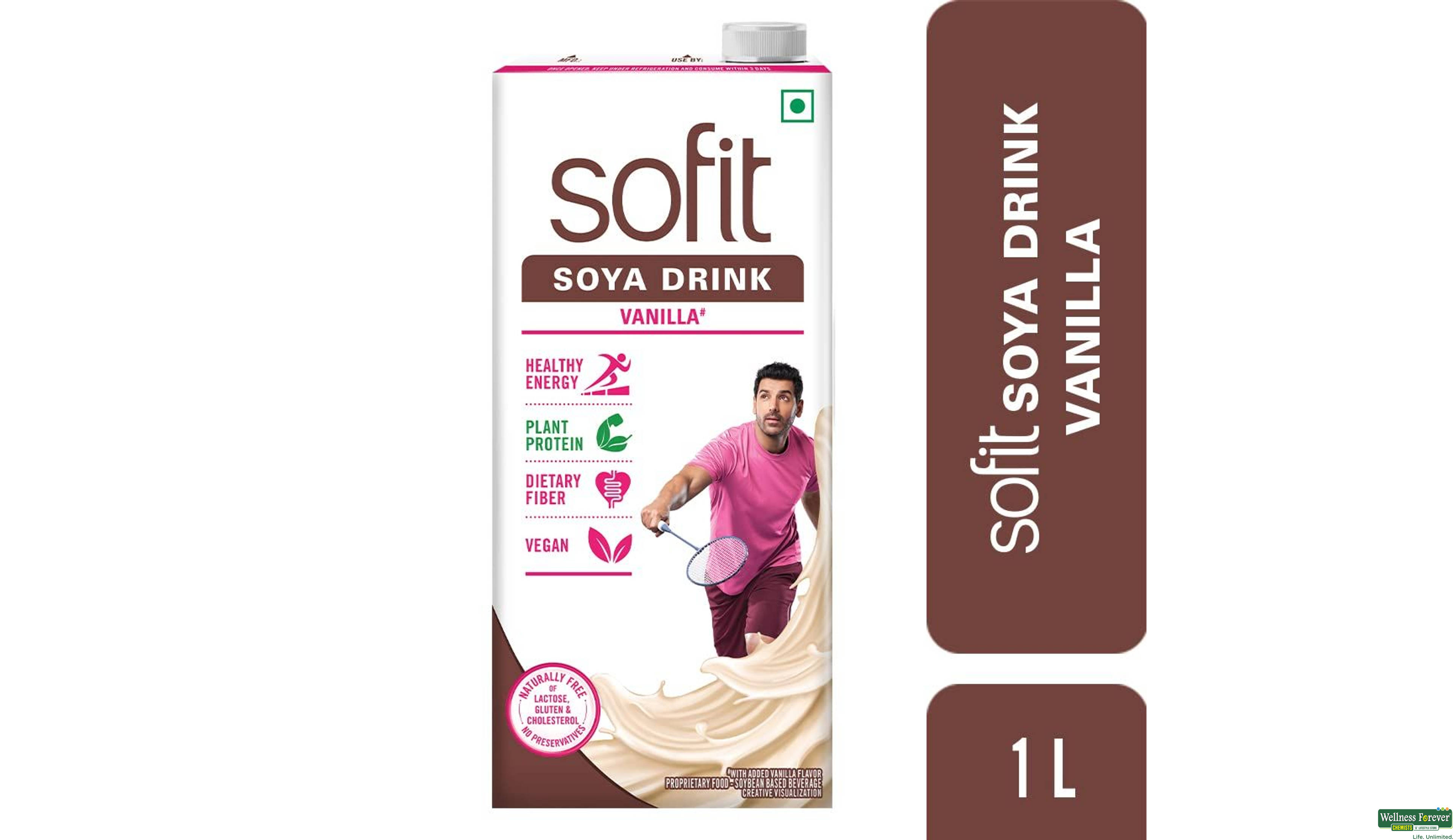 SOFIT SOYA MILK VANILLA 1LTR- 1, 1LTR, null