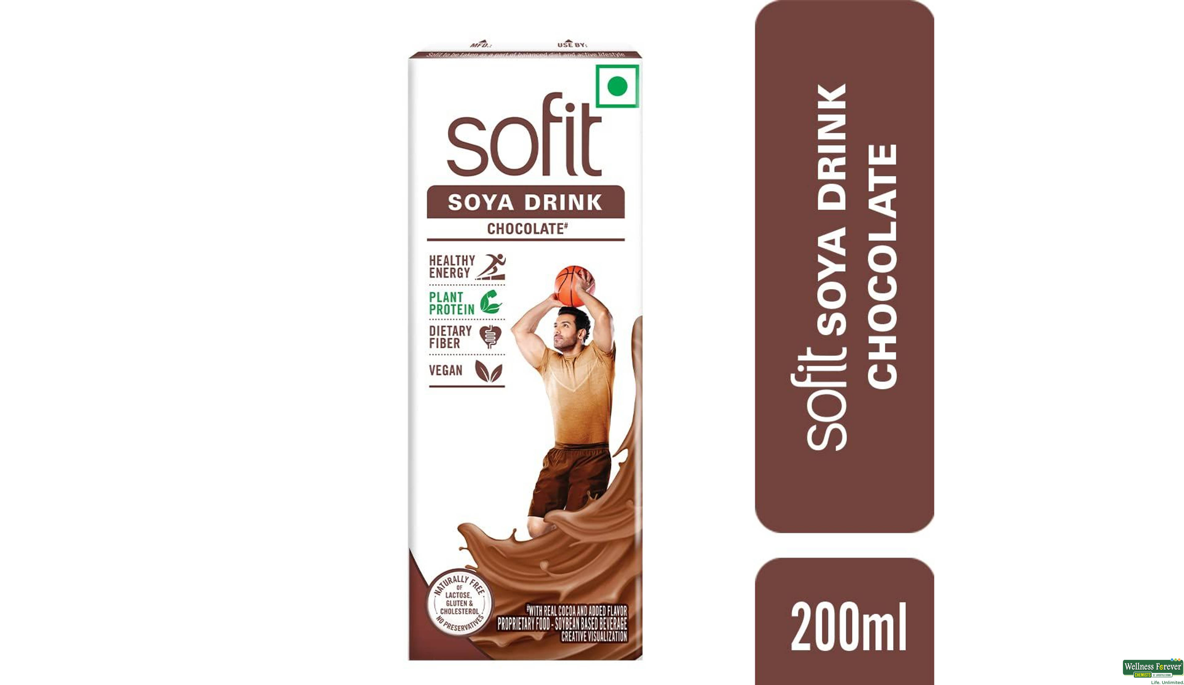 SOFIT SOYA MILK CHOC 200ML- 1, 200ML, null