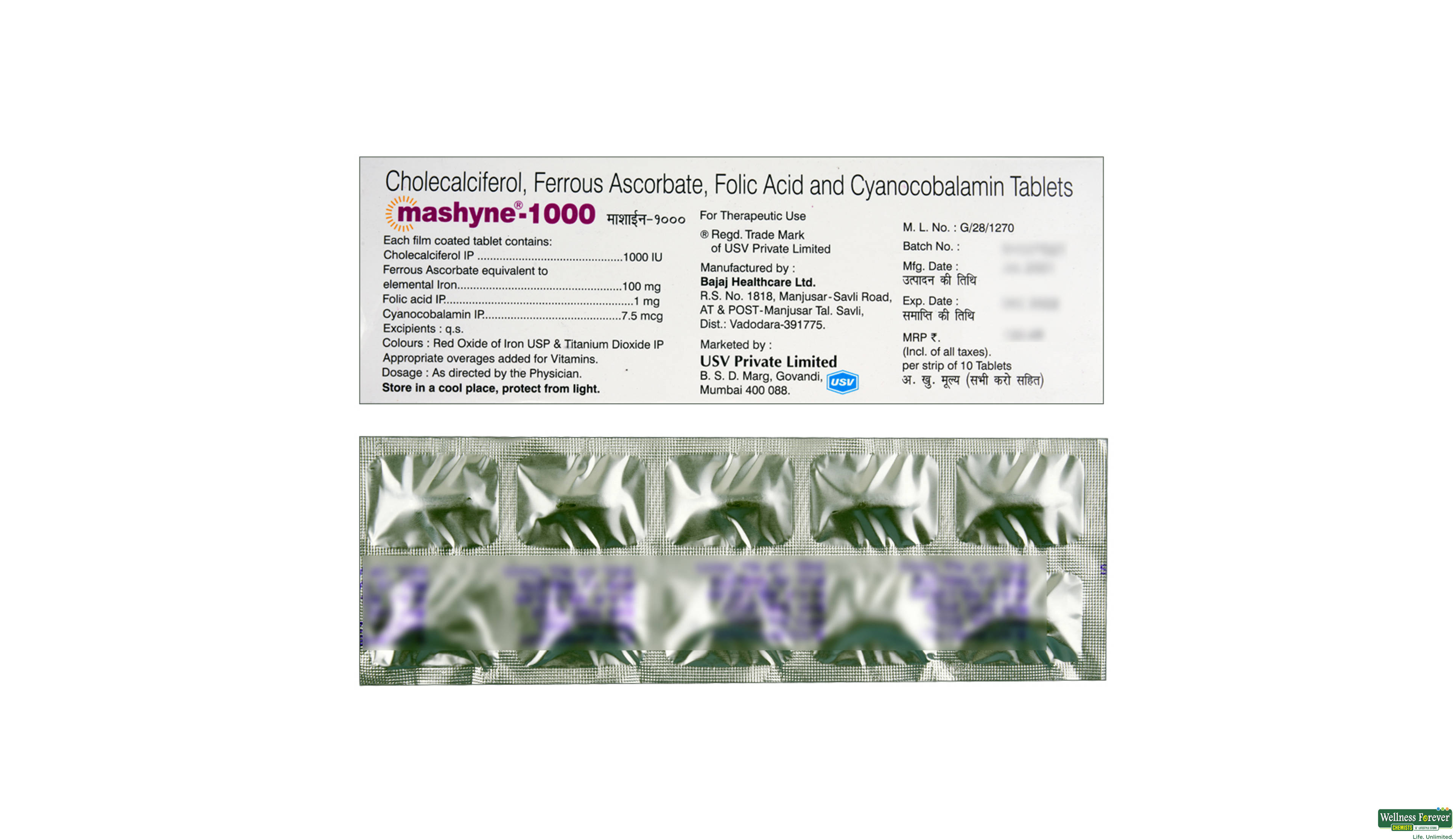 MASHYNE 1000MG 10TAB- 2, 10TAB, 
