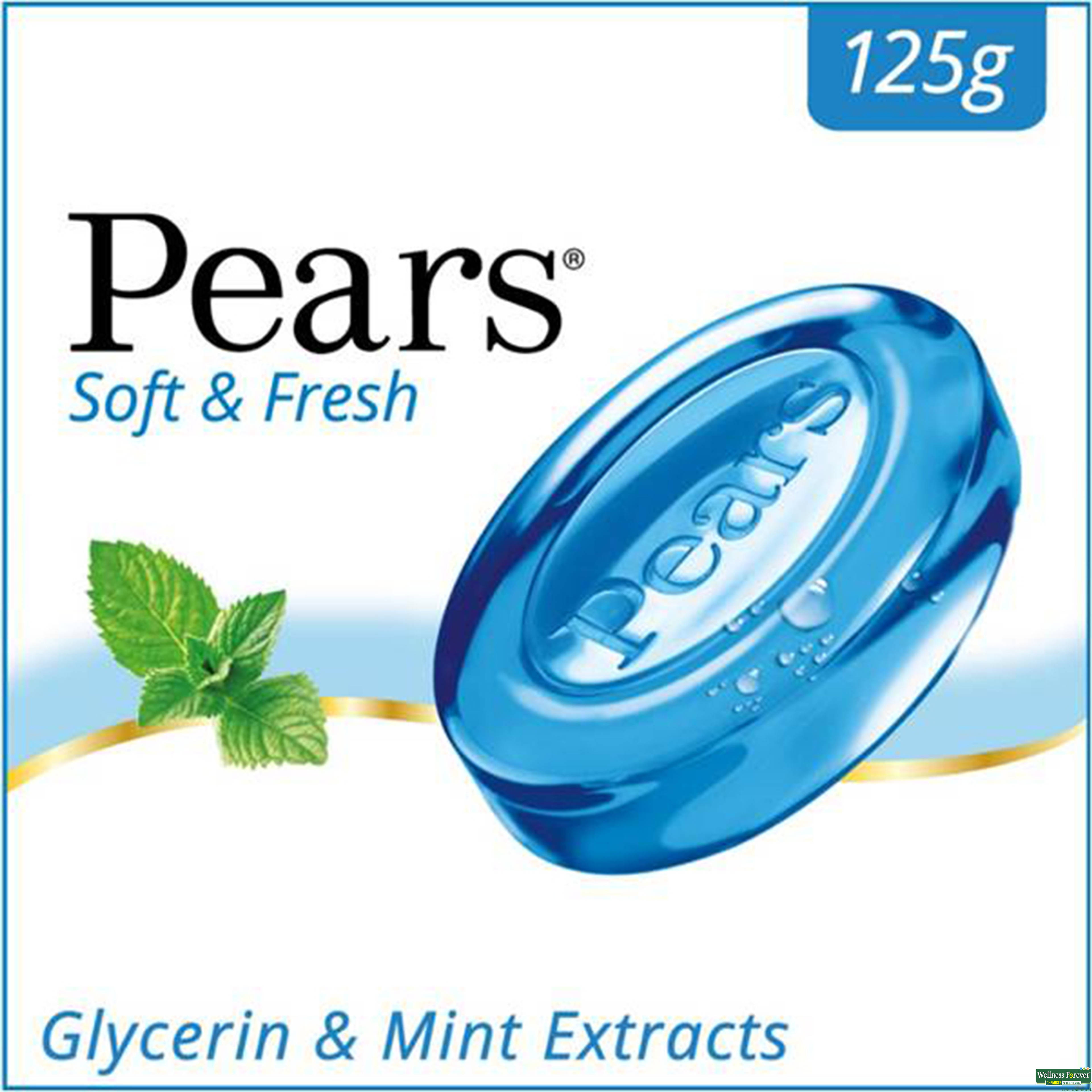 Pears Soft & Fresh Soap Bar, 125 g-image