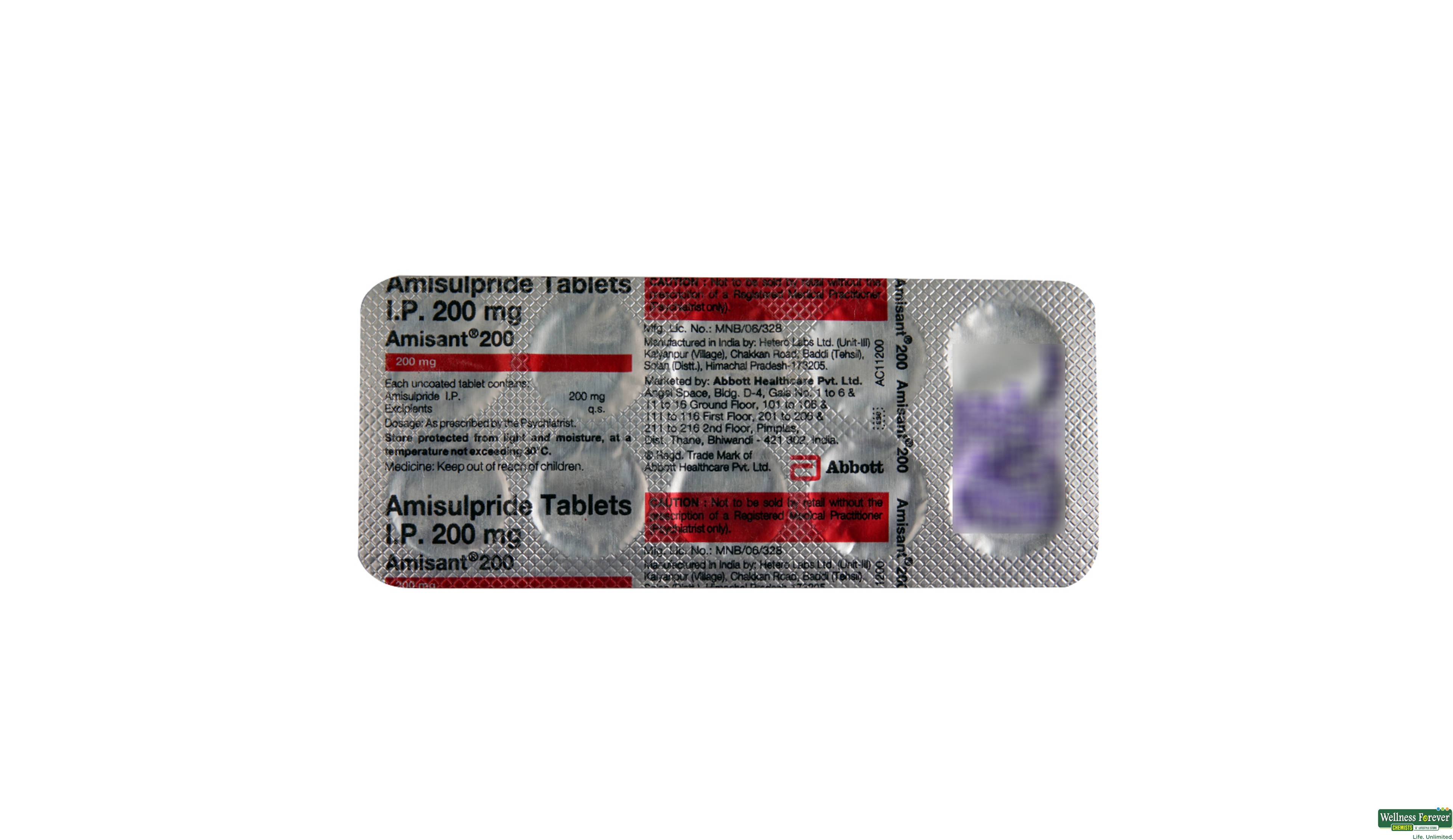 AMISANT 200MG 10TAB- 2, 10TAB, 