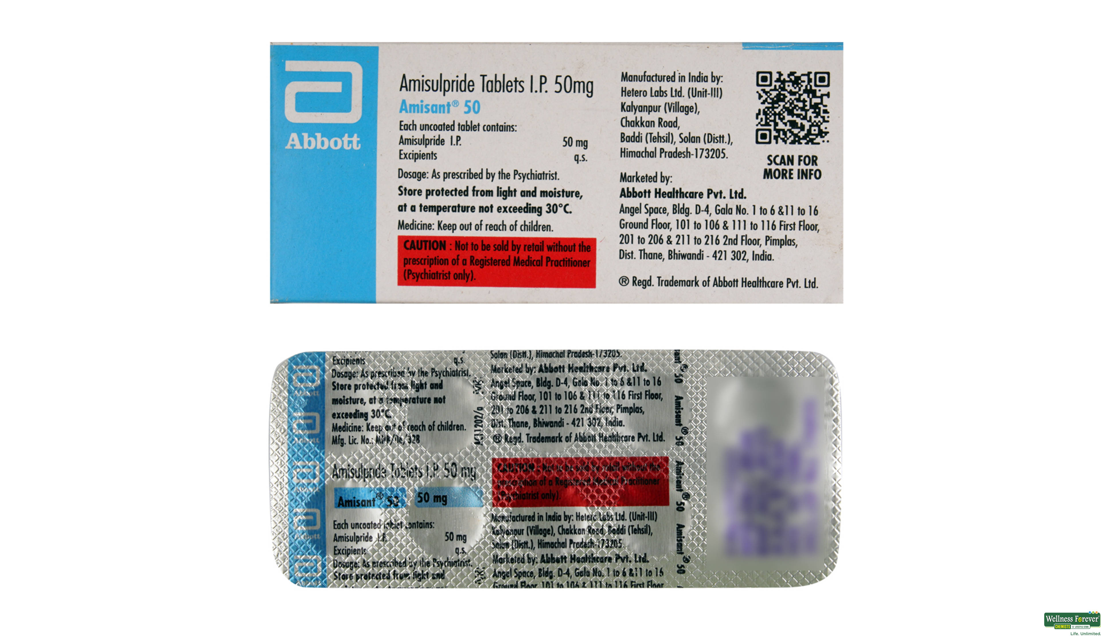 AMISANT 50MG 10TAB- 2, 10TAB, 