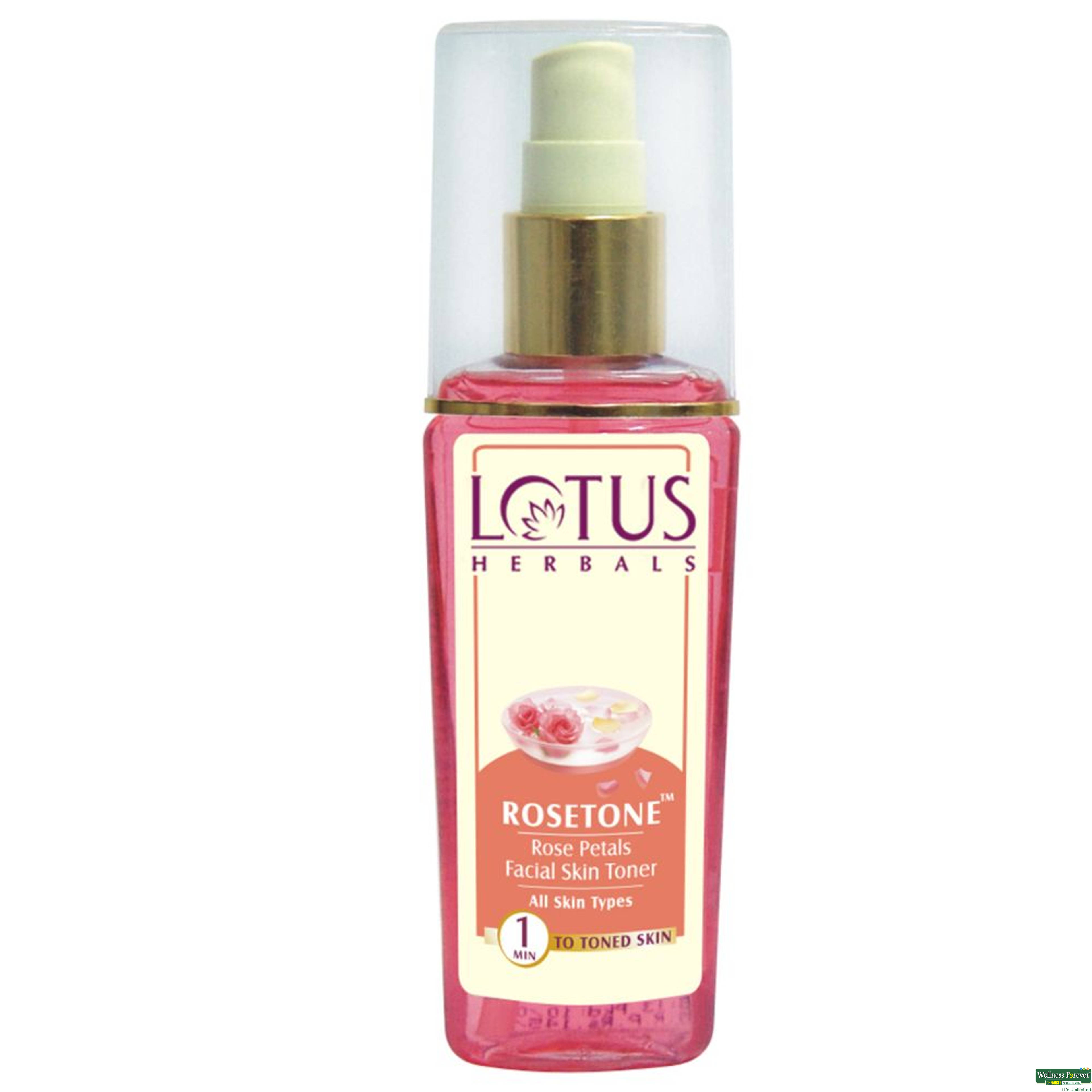 Lotus Herbals Rosetone Rose Petals Facial Skin Toner, 100 ml-image