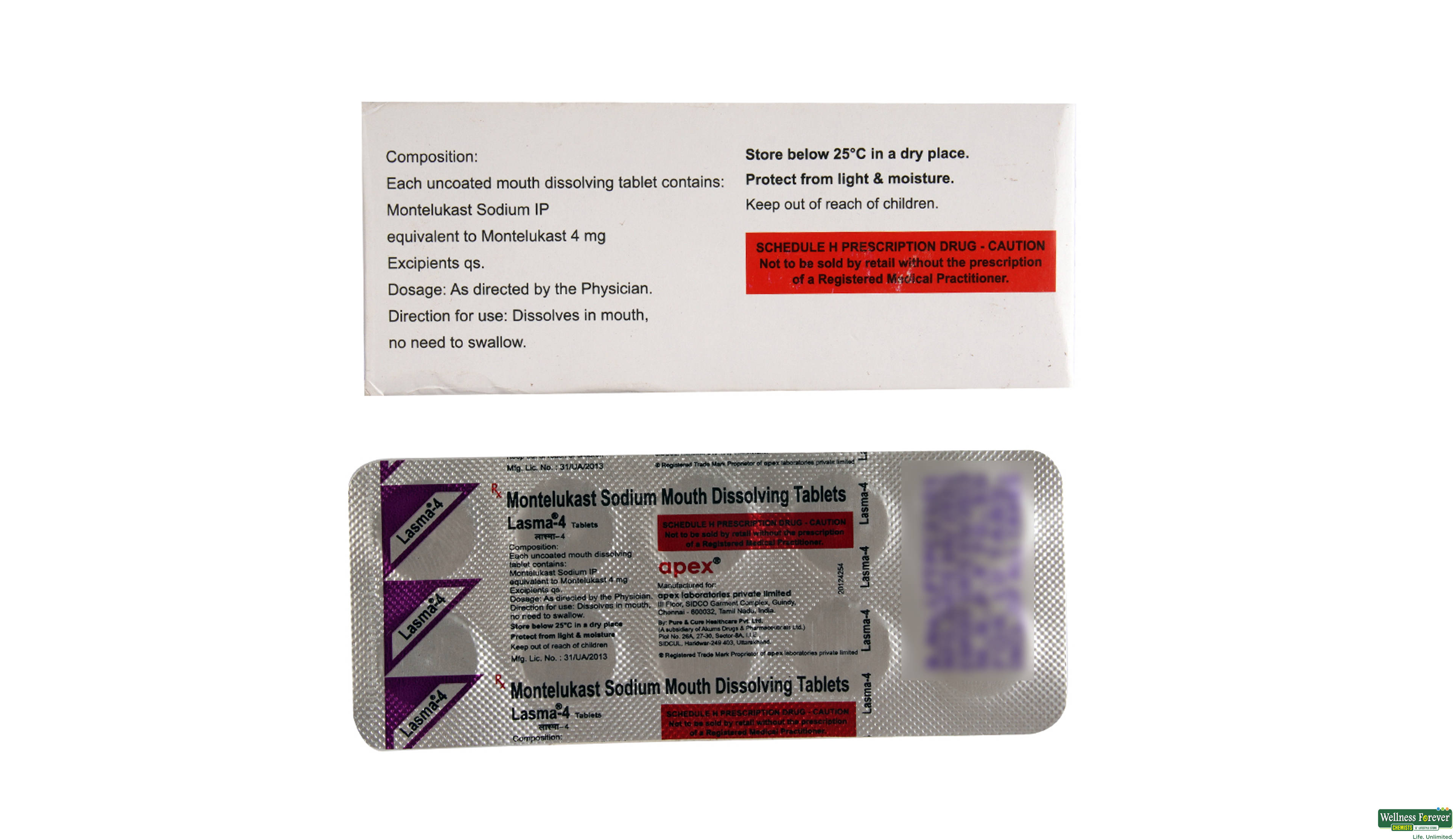 LASMA 4MG 10TAB- 2, 10TAB, 