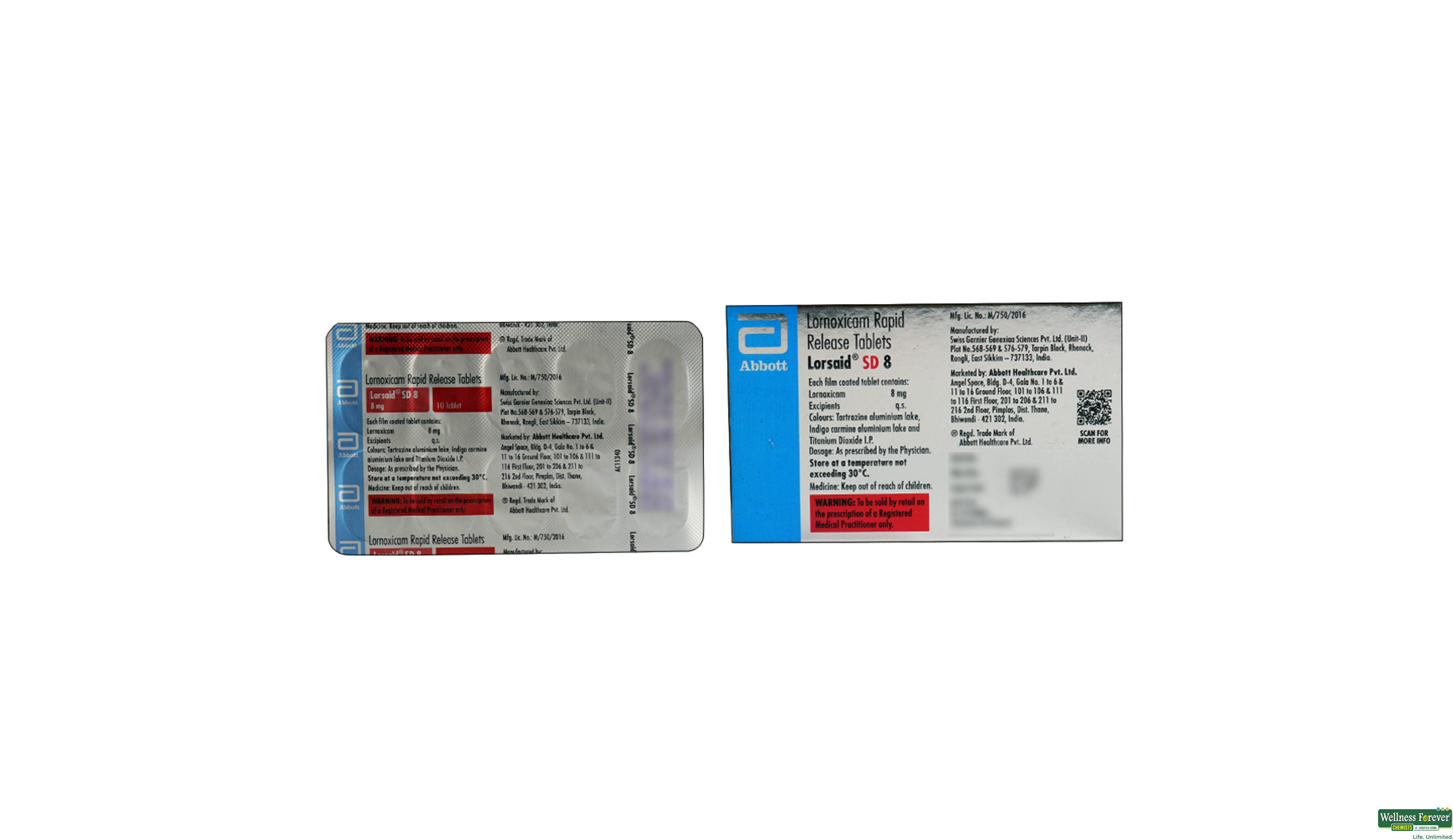 LORSAID-SD 8MG 10TAB- 2, 10TAB, 