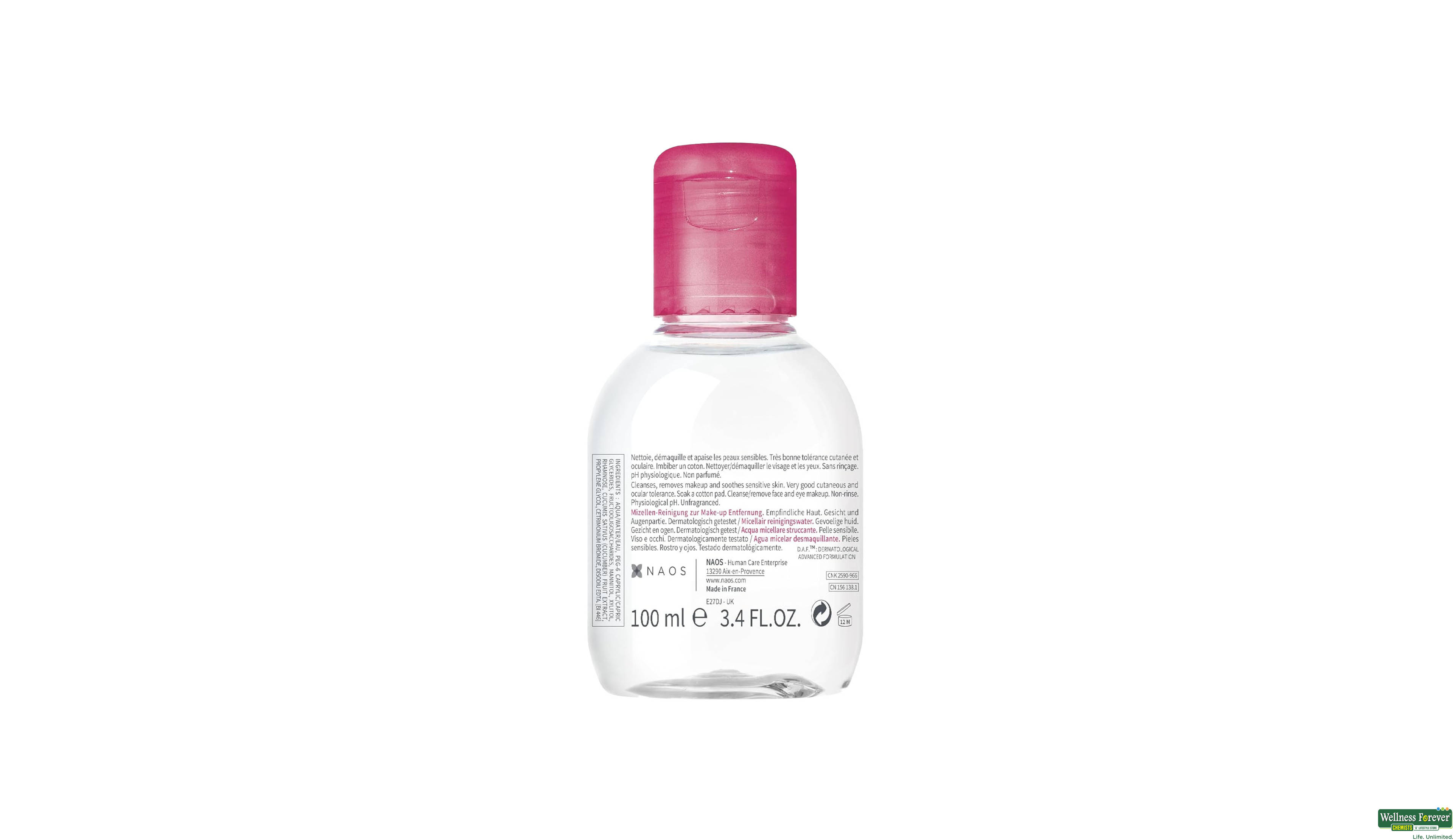 BIODERMA SOLN SENSIBIO H2O MAKE/UP 100ML- 2, 100ML, 