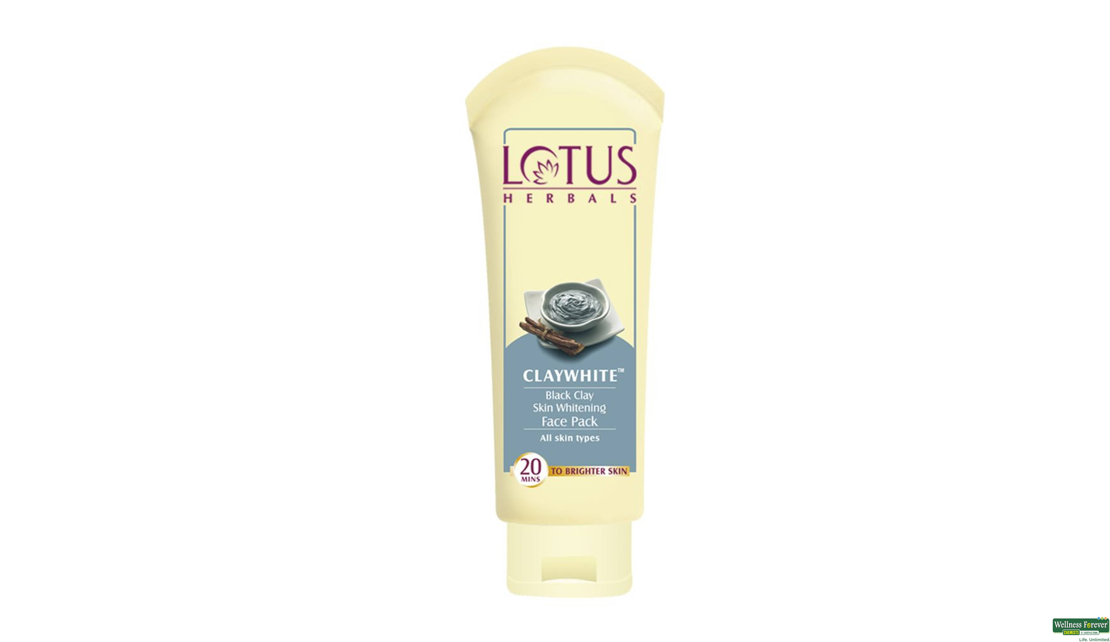 LOTUS F/PACK CLAYWHITE 120GM- 1, 120GM, 