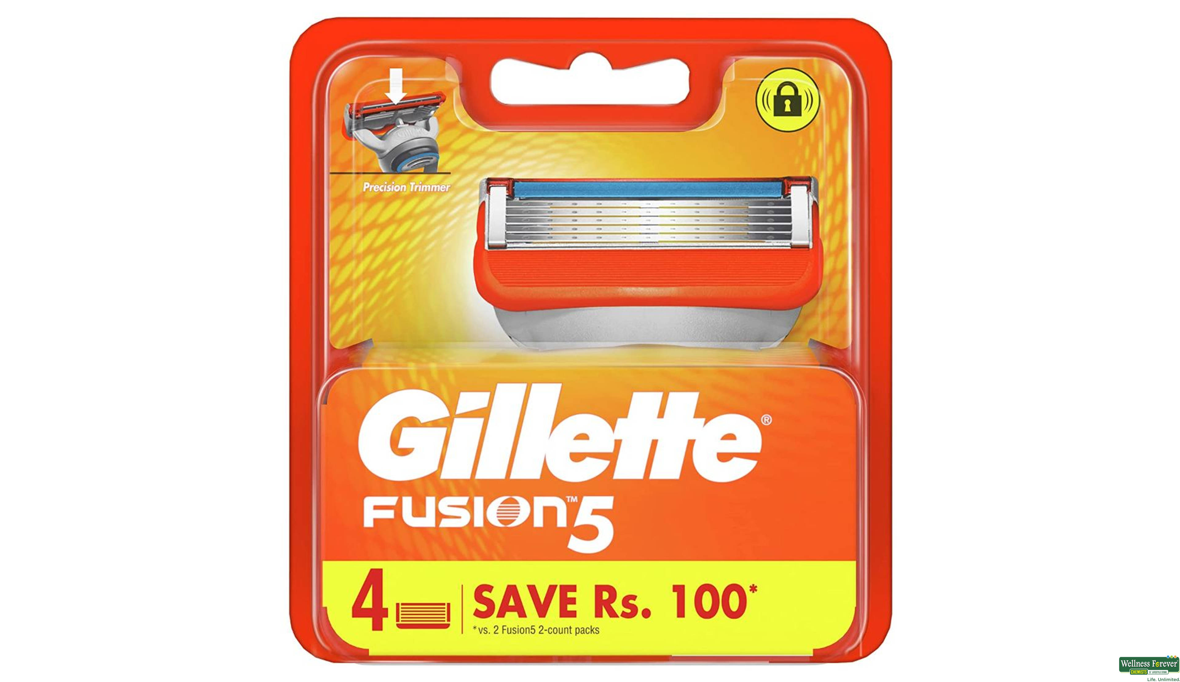 GILL SH/BLADE FUSION 4PC- 1, 4PC, 