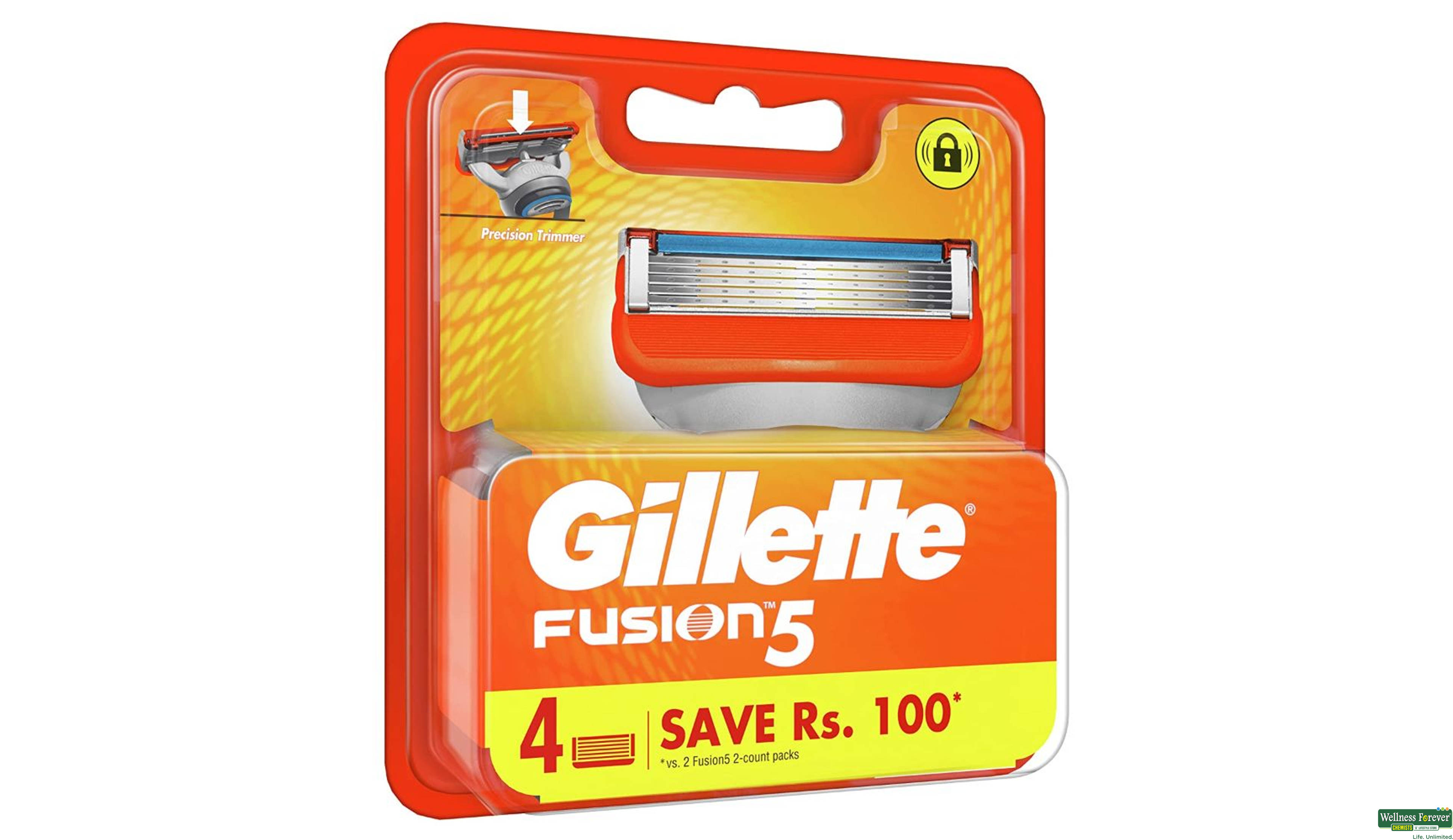 GILL SH/BLADE FUSION 4PC- 4, 4PC, 