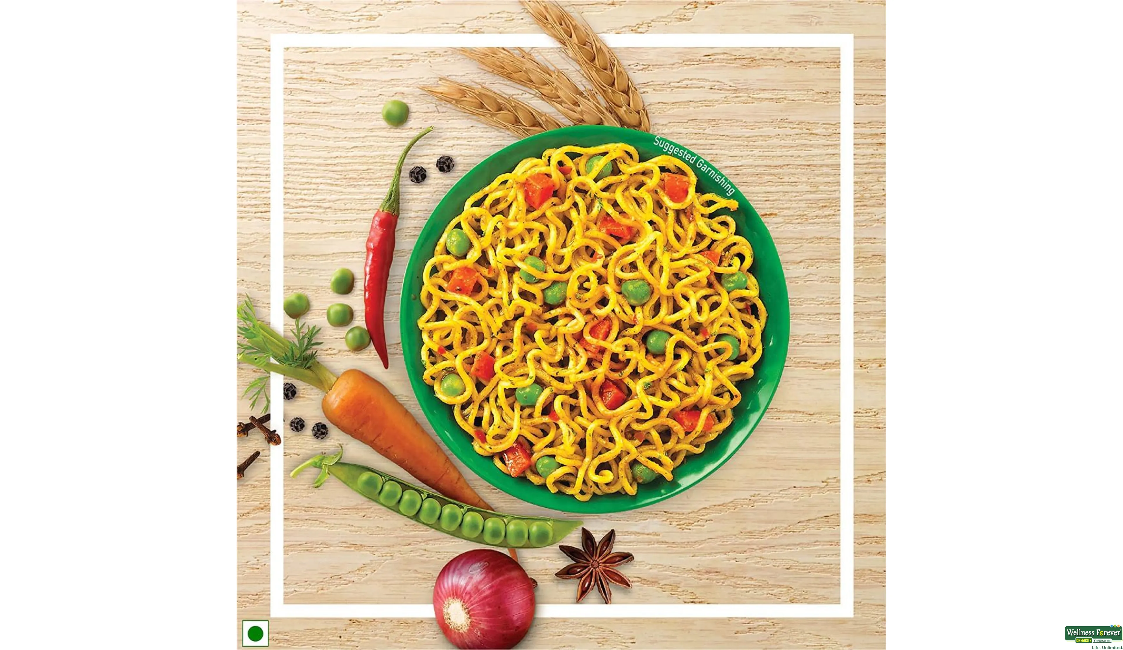 MAGGI NOODLE VEG ATTA 72.5GM- 7, 72.5GM, null