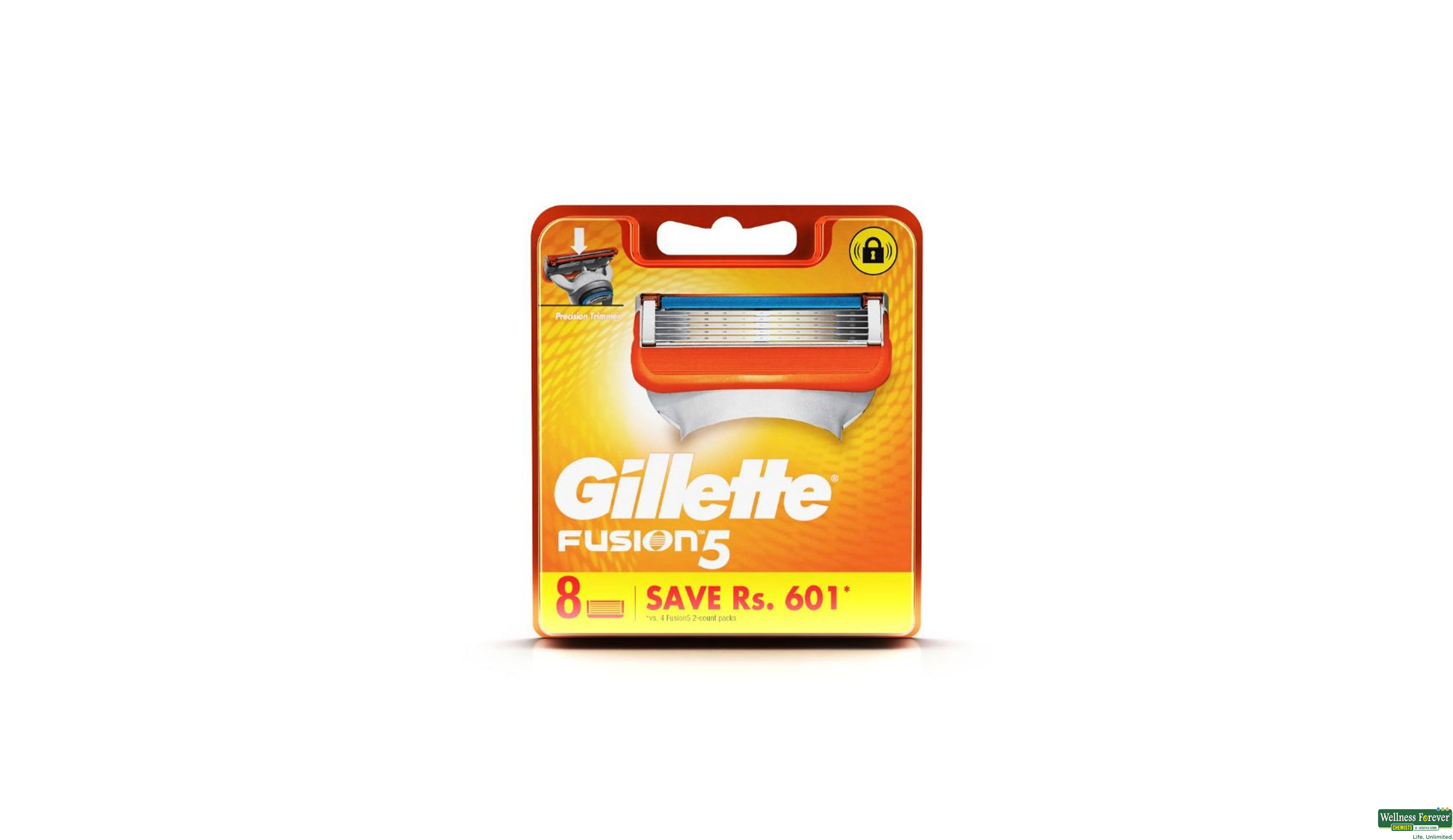 GILL SH/BLADE FUSION 8PC- 1, 8PC, 