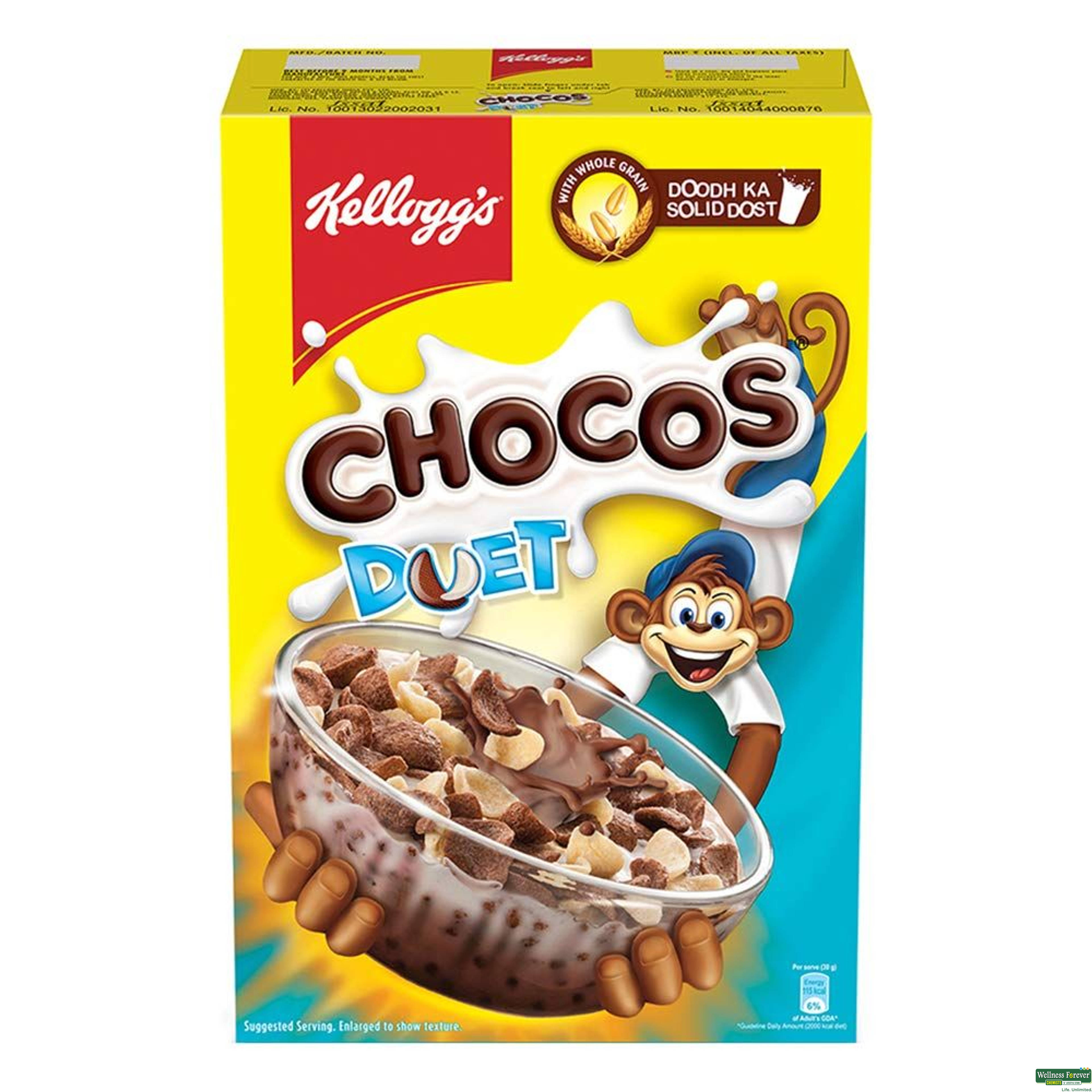 KELL CORNFLAKES CHOCO DUET 375GM-image