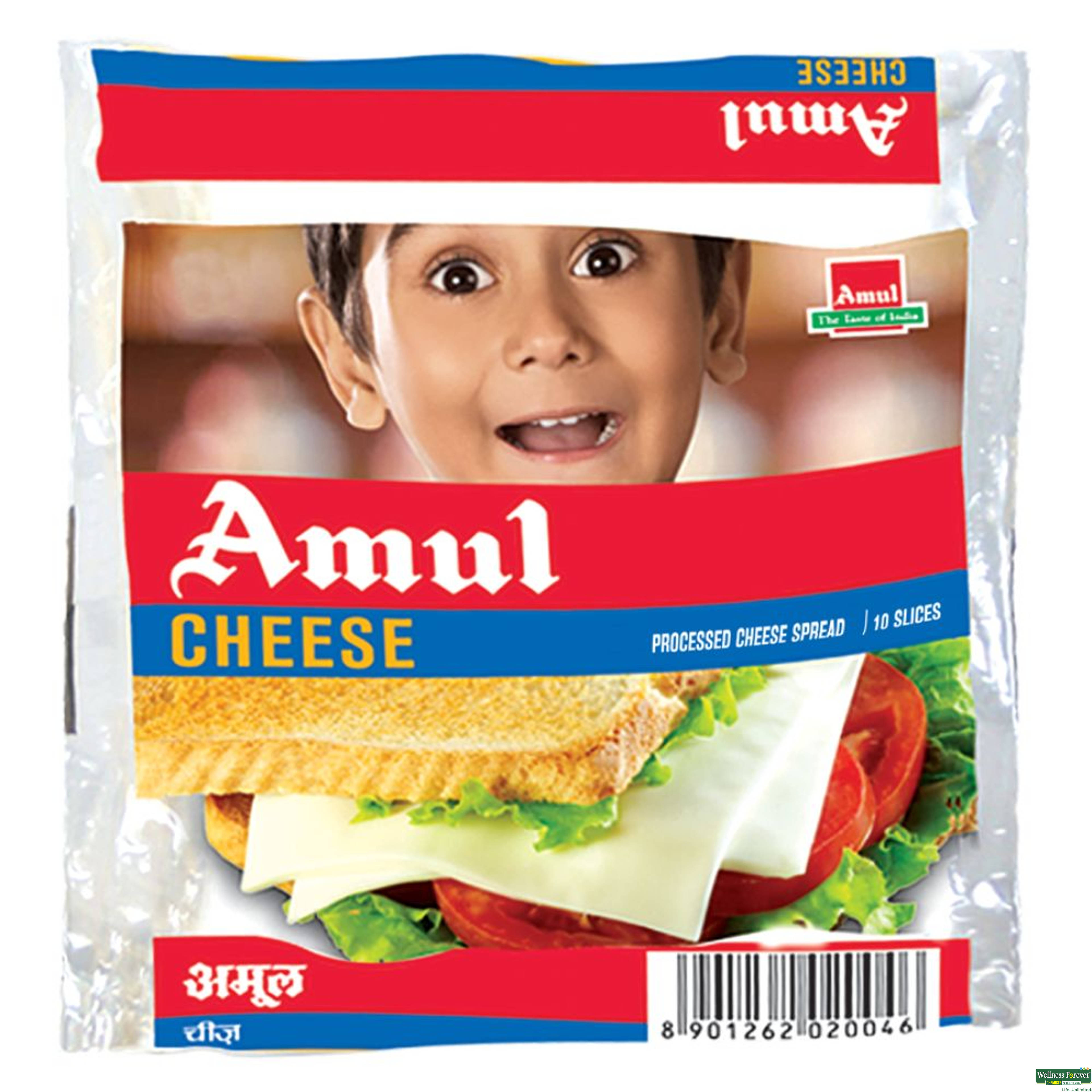 Amul Processed Cheese Slices, 200 g-image