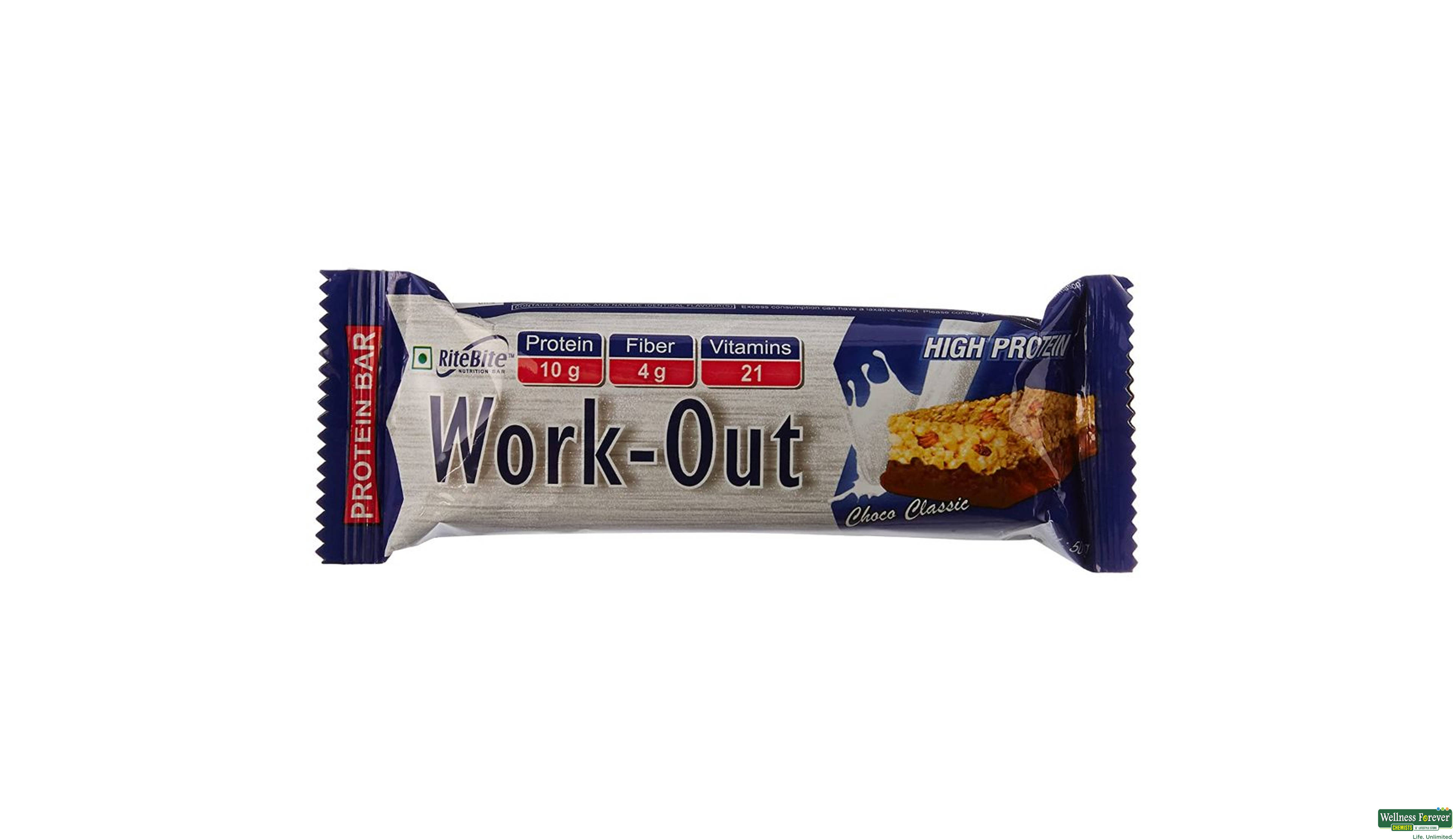 RITE B ENERGY BAR CHOCO CLASSIC 50GM- 1, 50GM, null