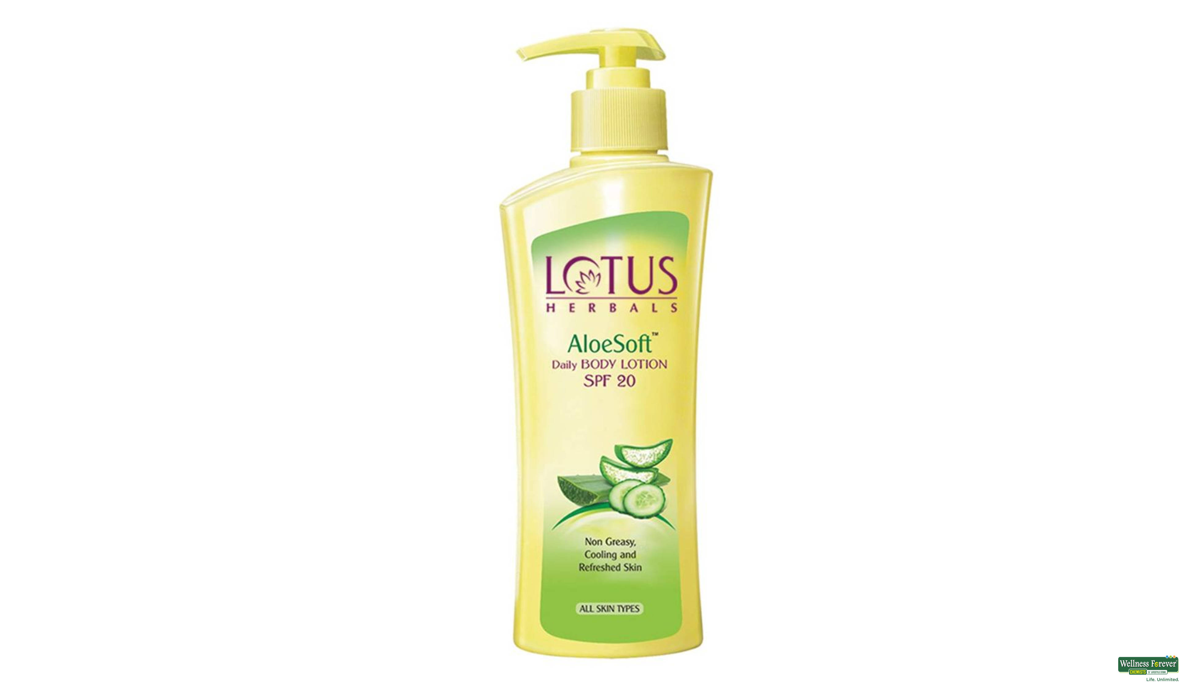 LOTUS B/LTN SPF20 ALOE SOFT 250ML- 1, 250ML, 