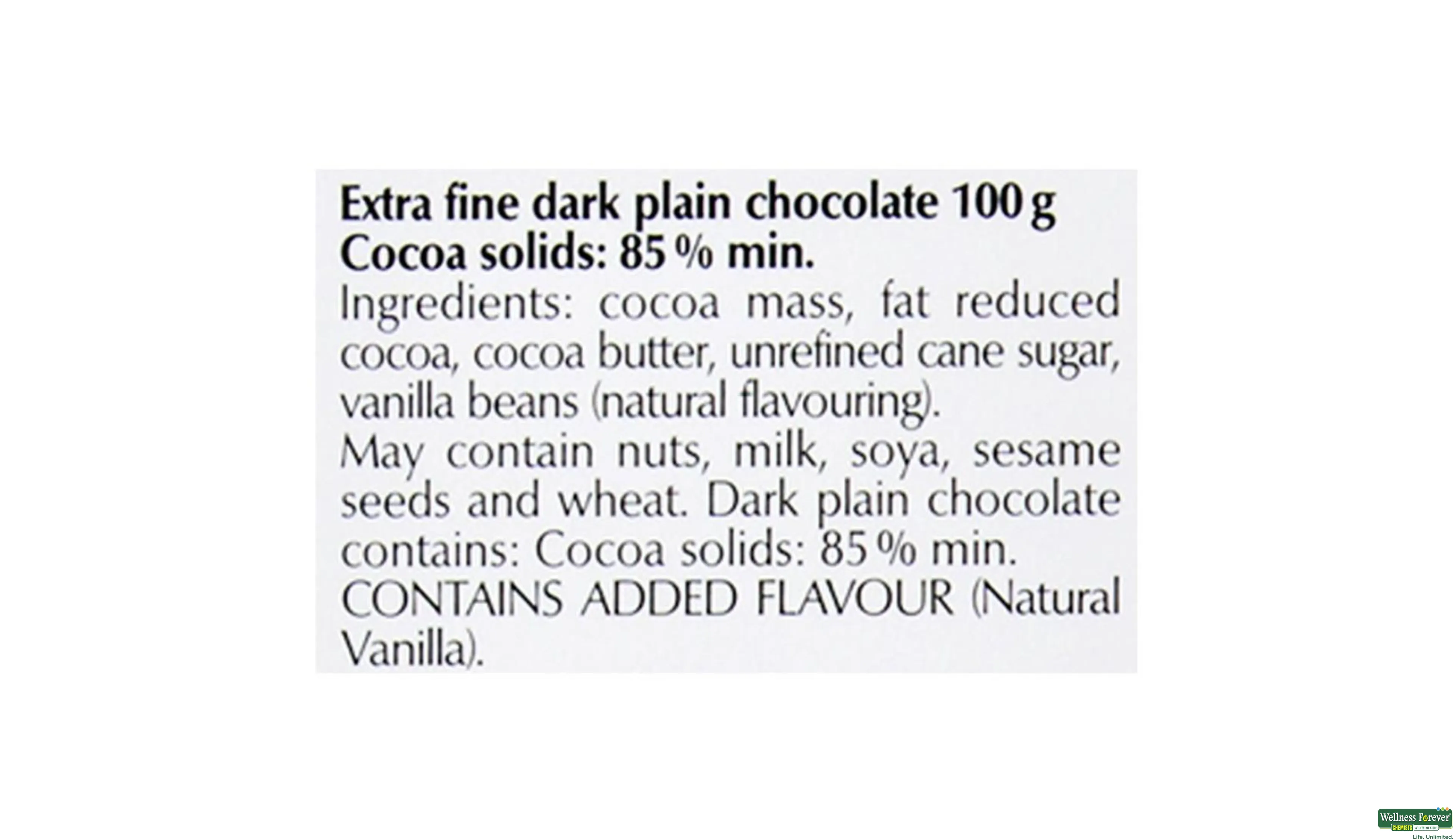 LINDT CHOC EXCE DARK 85% 100GM- 3, 100GM, 