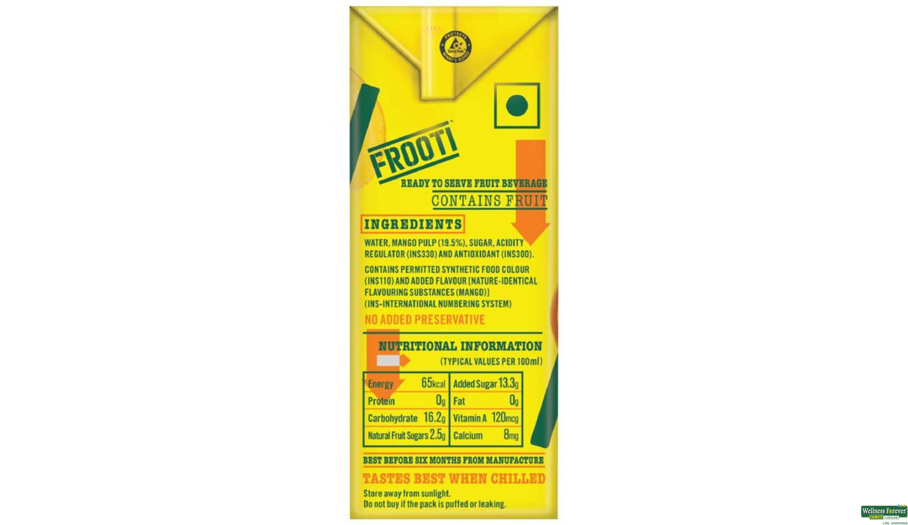 FROOTI MANGO TETRA PACK 160ML- 3, 160ML, 