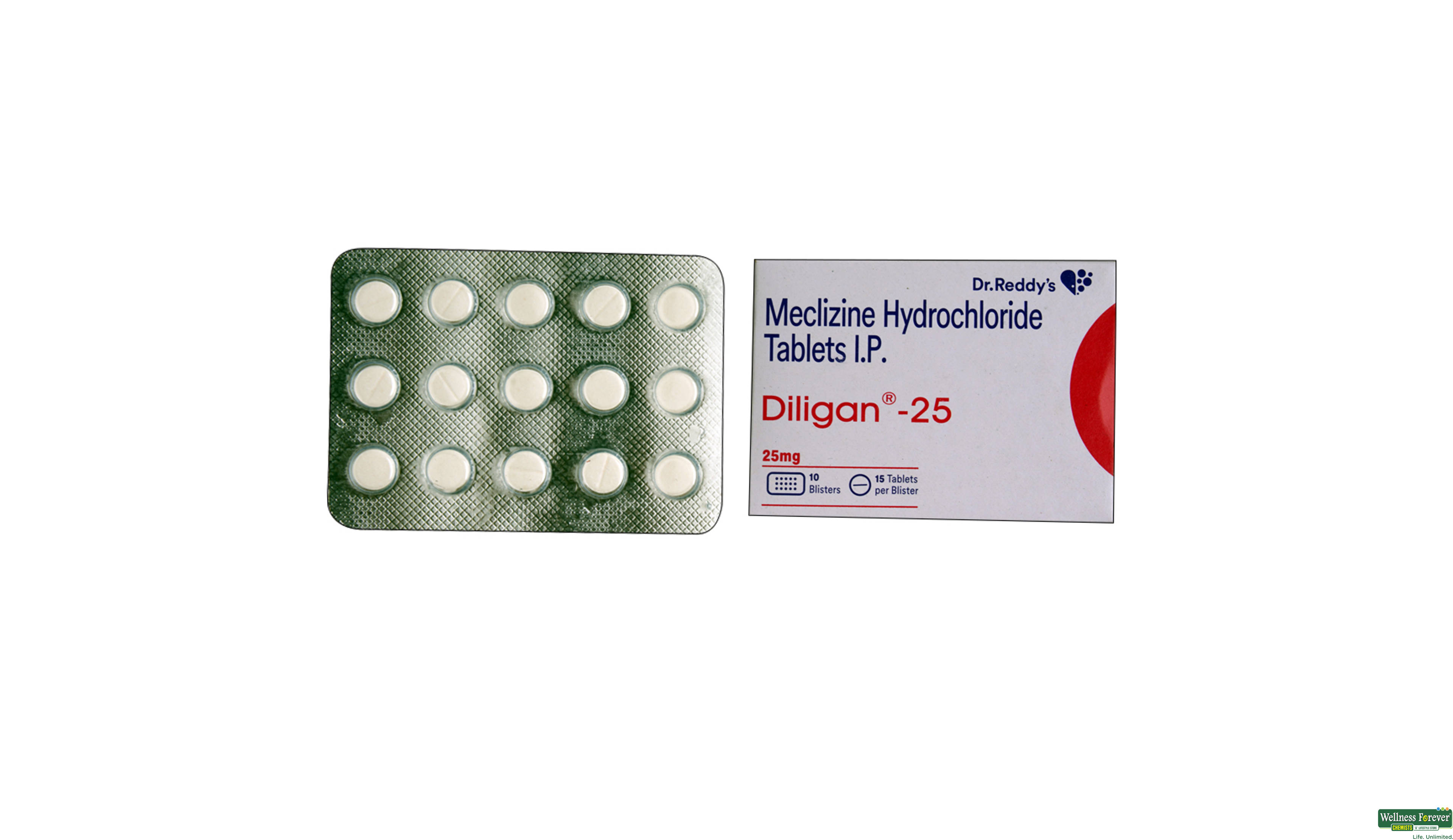 DILIGAN 25MG 15TAB- 1, 15TAB, null