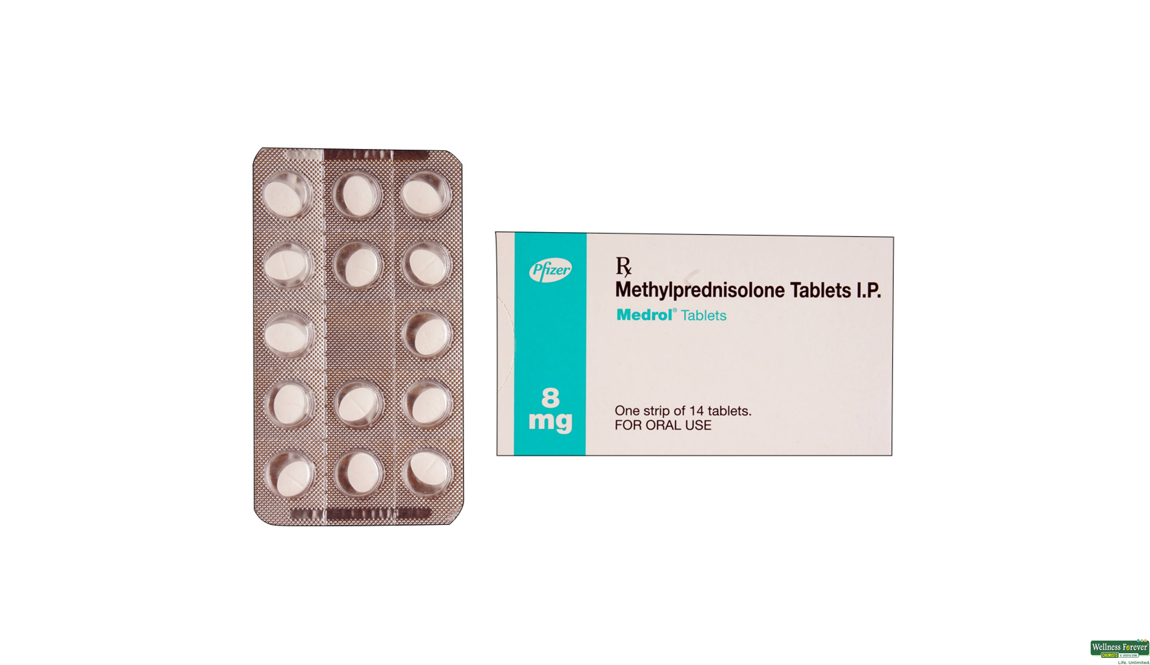 MEDROL 8MG 14TAB- 1, 14TAB, 