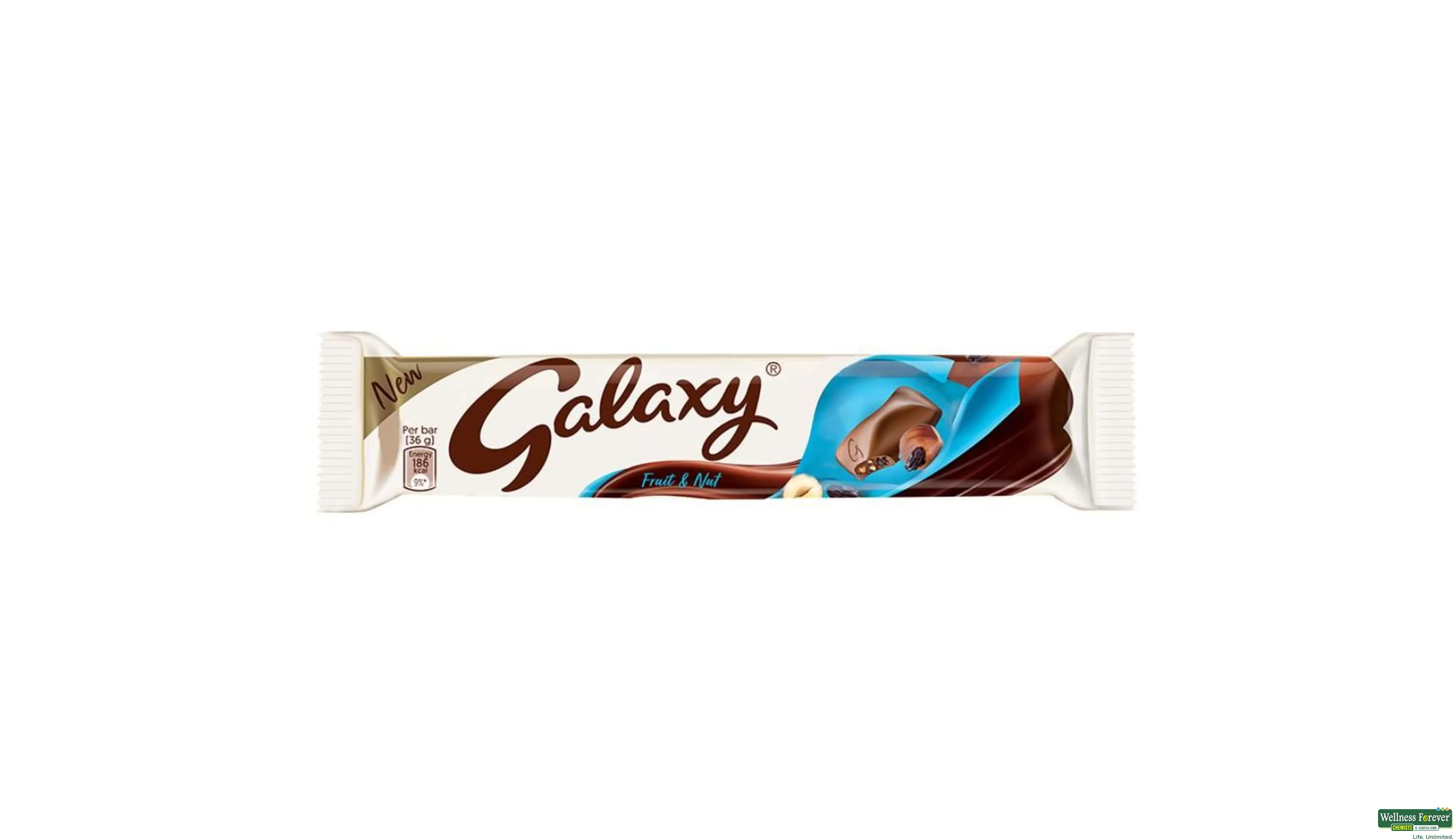 GALAXY CHOC FRUIT N NUT 43GM- 1, 43GM, 