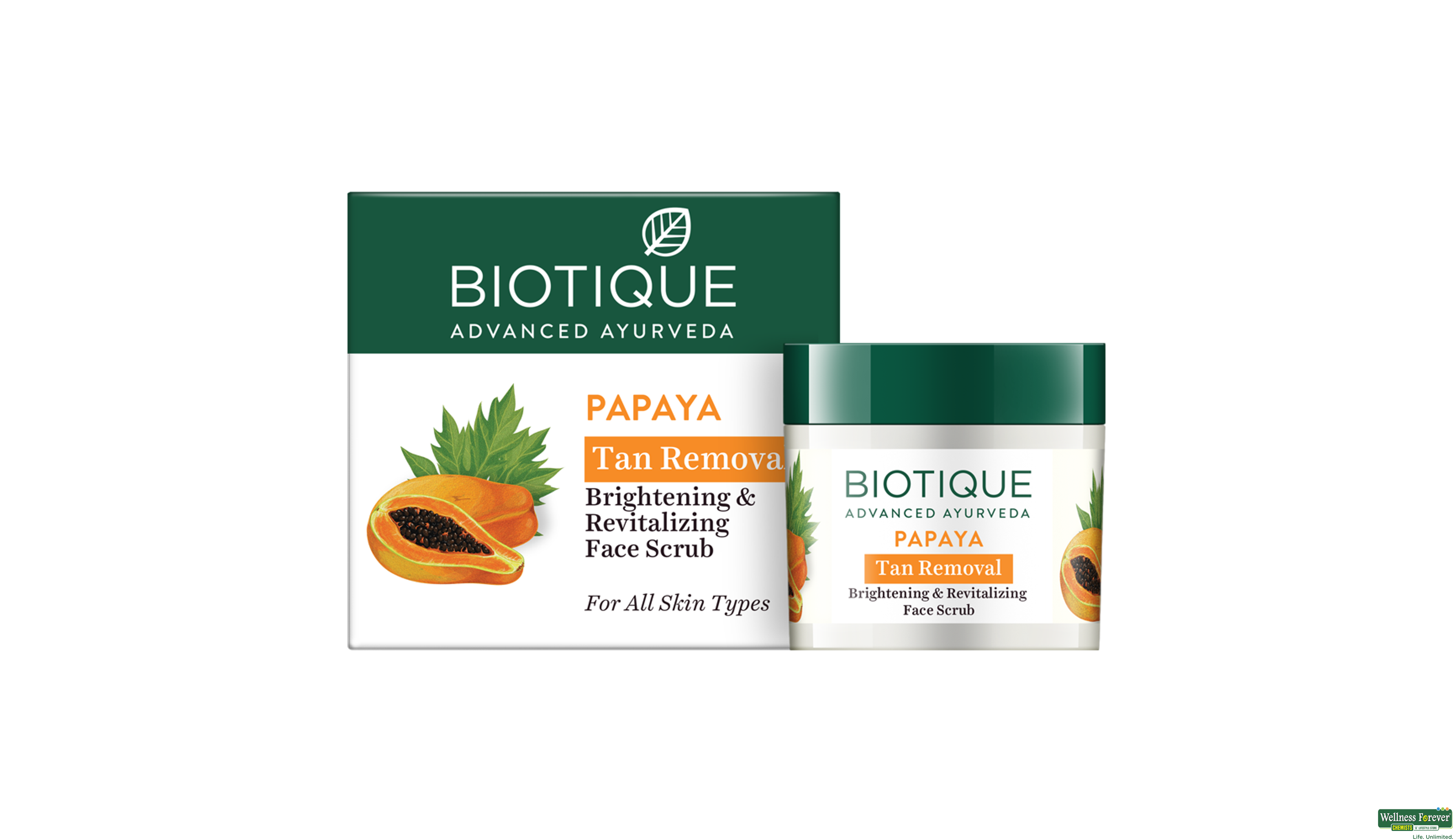 BIOT F/SCRUB BIO PAPAYA 75GM- 2, 75GM, 