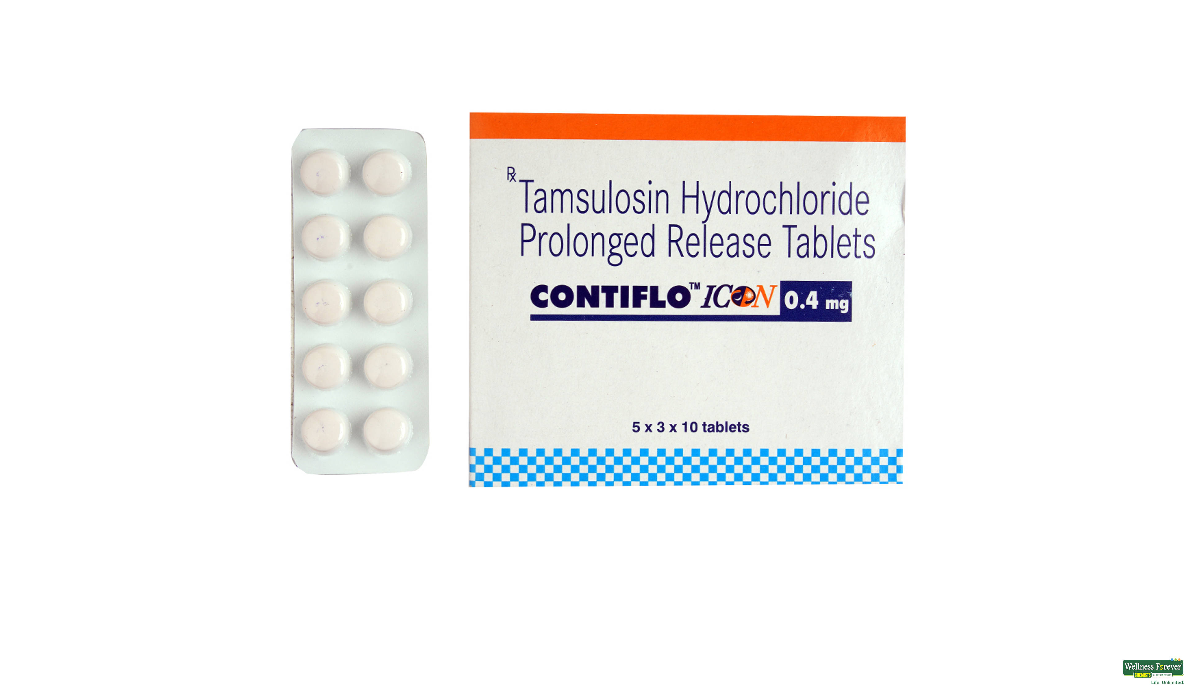 CONTIFLO-ICON 0.4MG 10TAB- 1, 10TAB, null