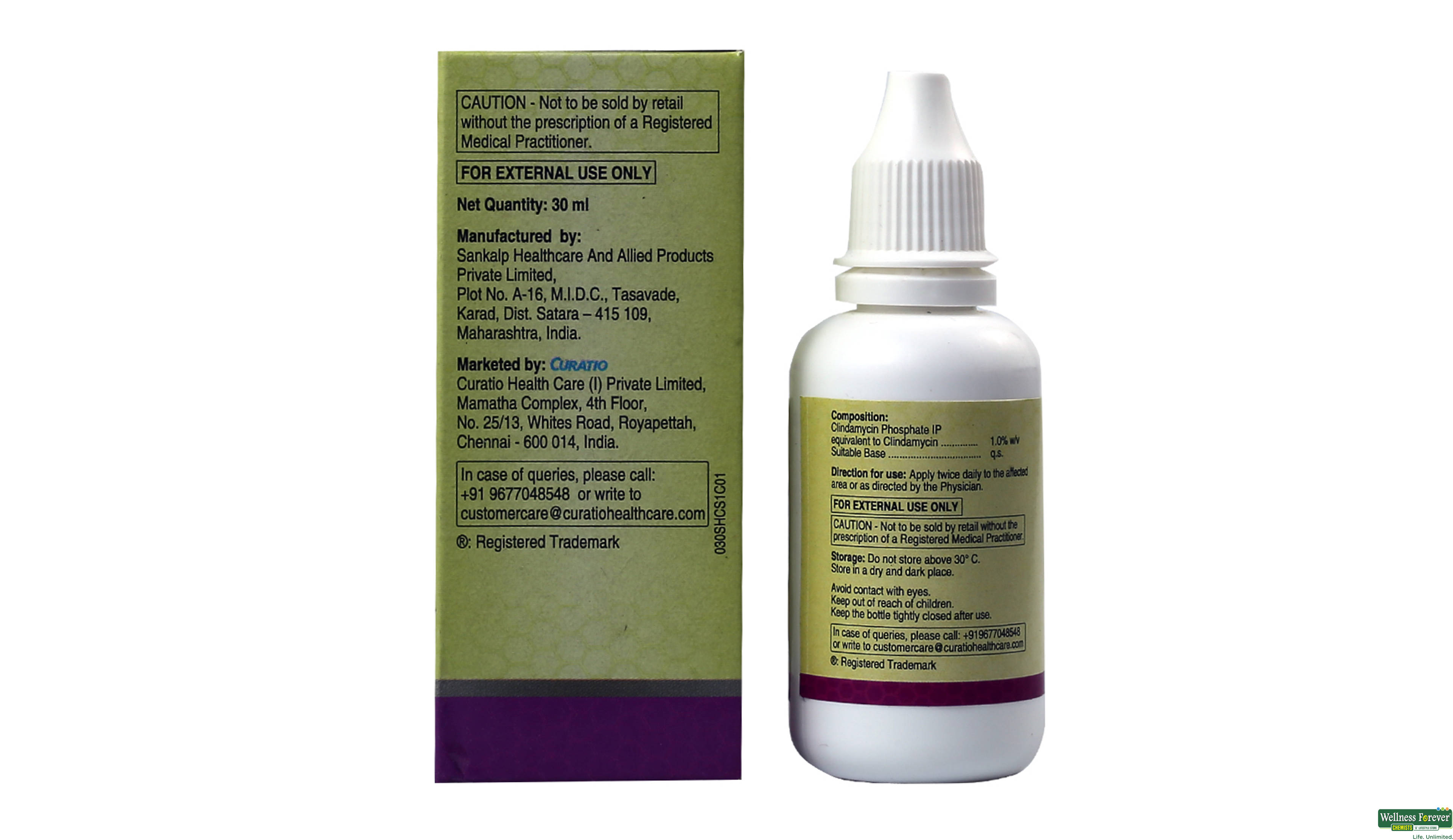 CLINMISKIN SOLN 30ML- 2, 30ML, 