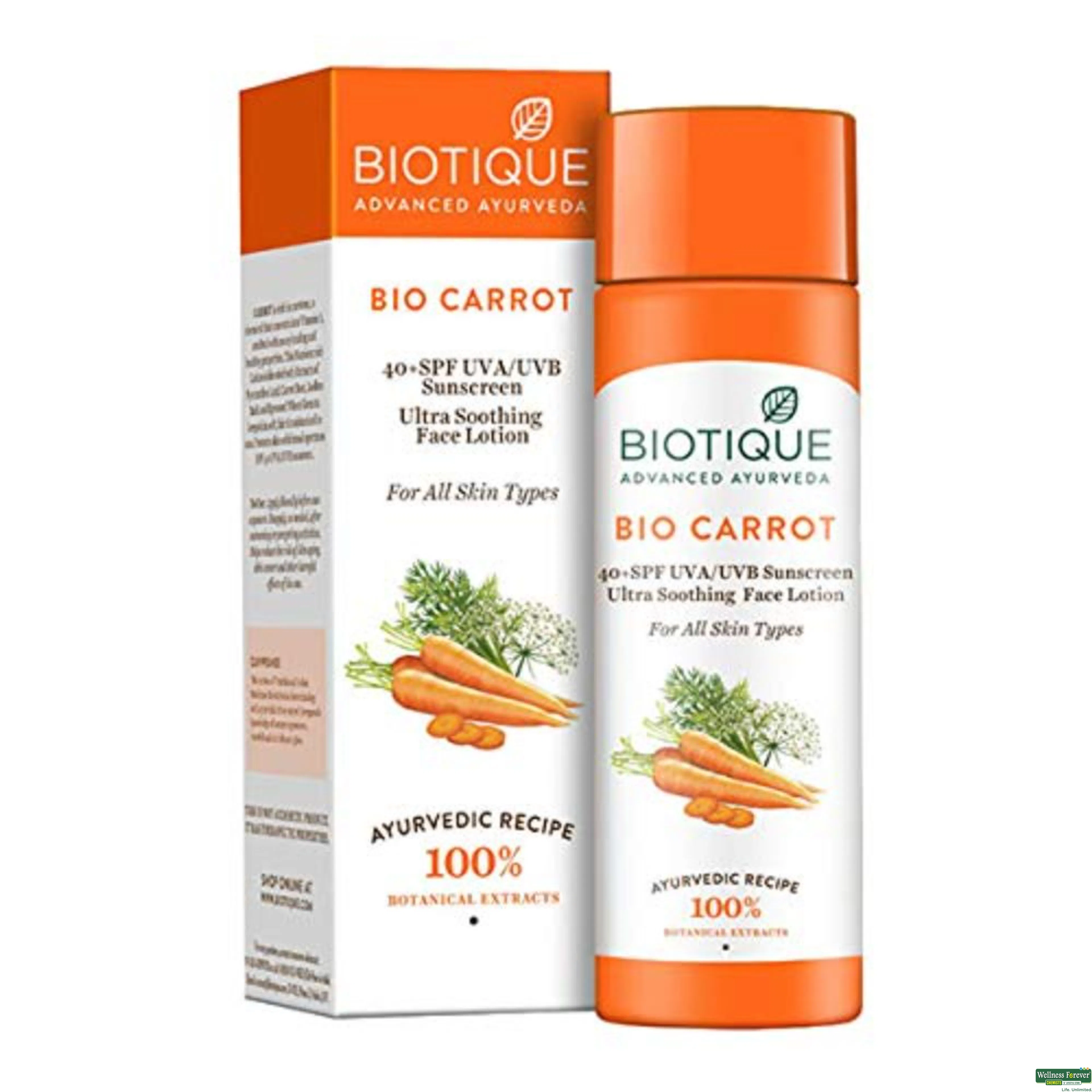 BIOT B/LTN BIO CARROT SPF40 120ML-image