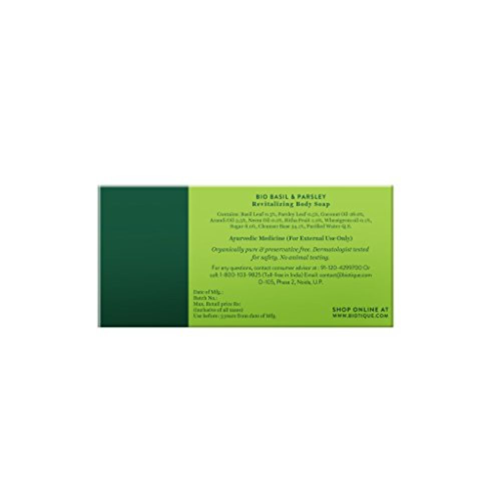 Buy Biotique Revitalizing Body Soap Basil And Parsley 150g