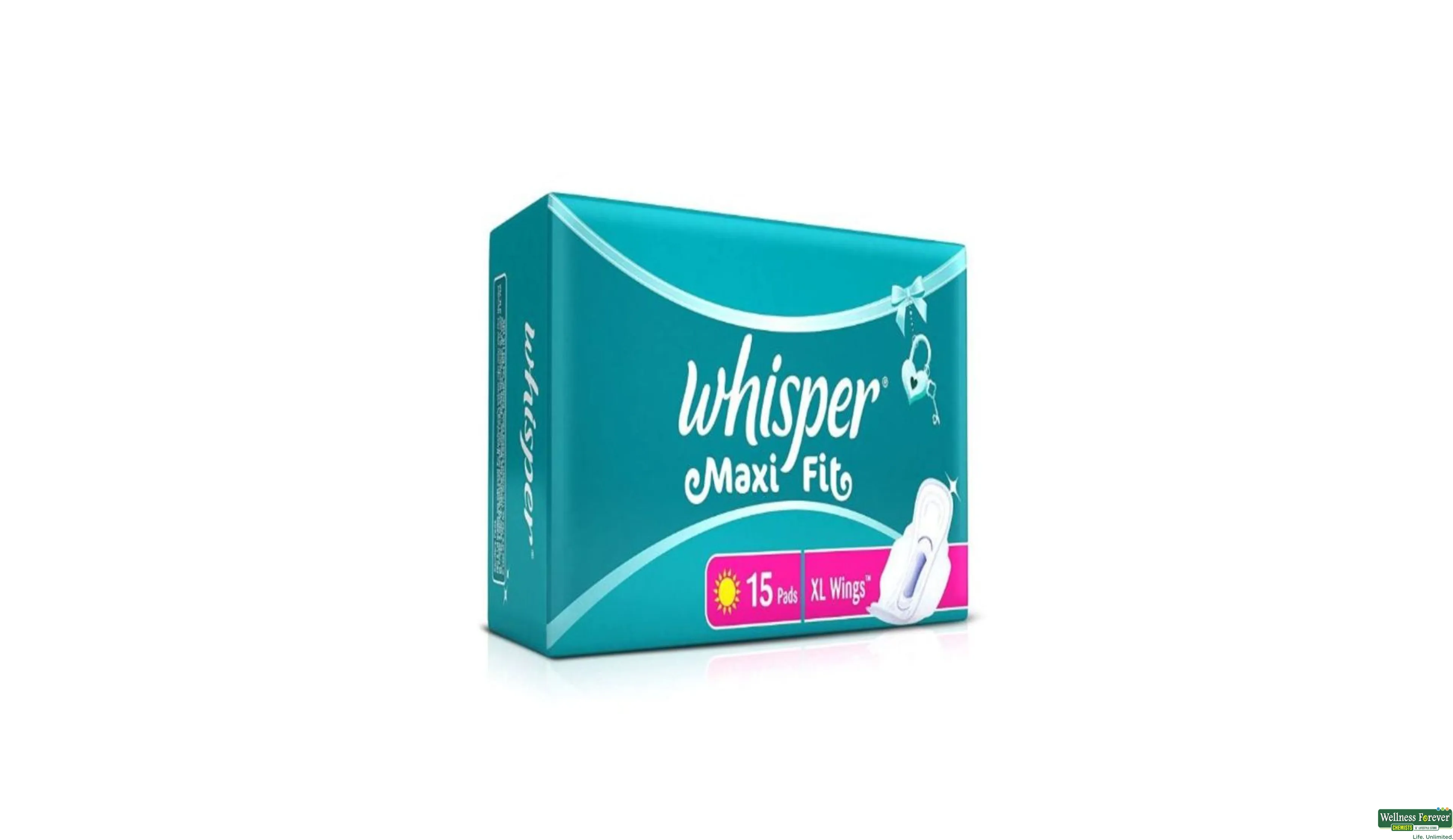 Buy Whisper Maxi Fit Wings Sanitary Pads Large 15 pa Online at