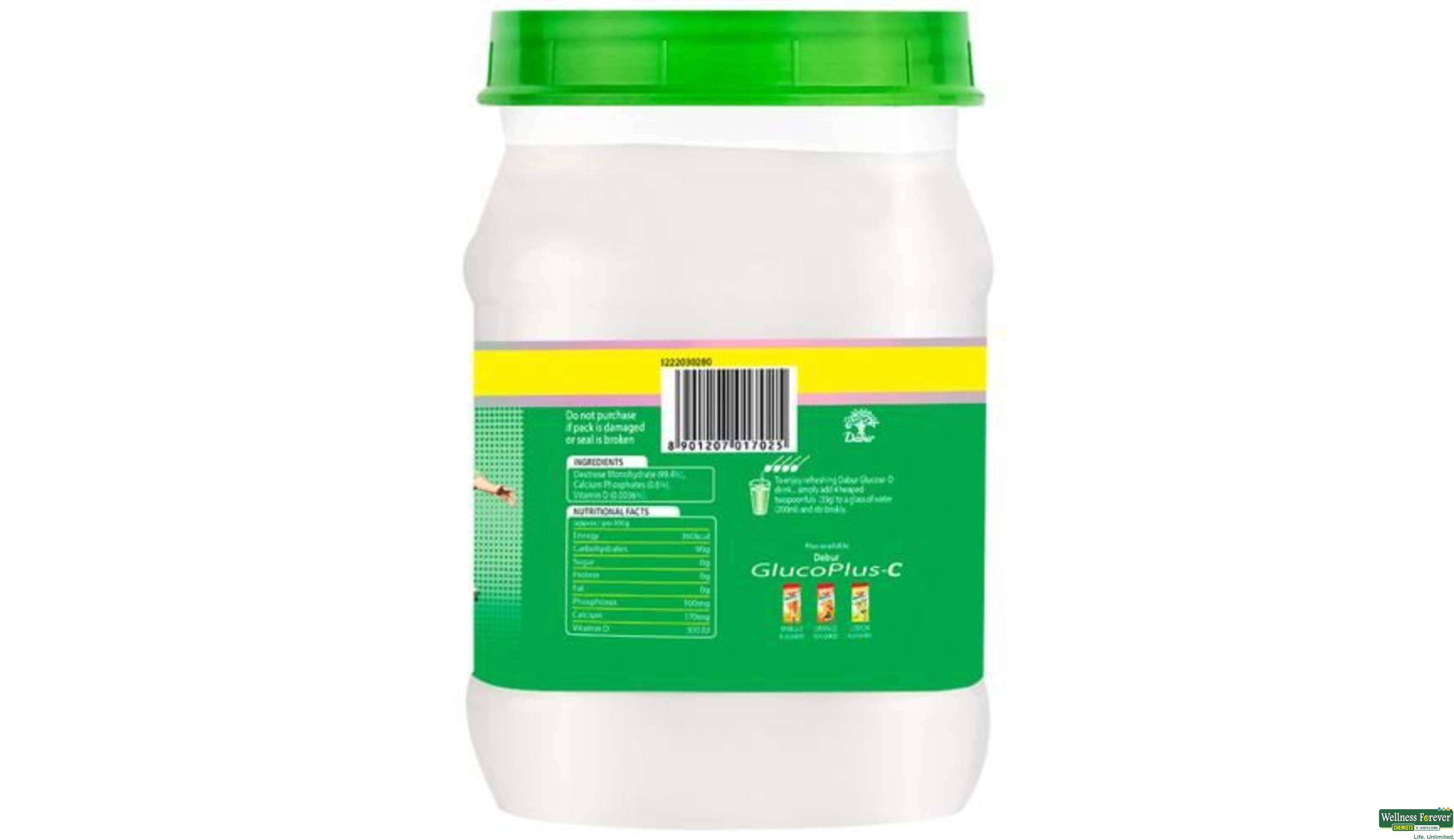 DABUR GLUCOSE-D JAR 500GM- 3, 500GM, 