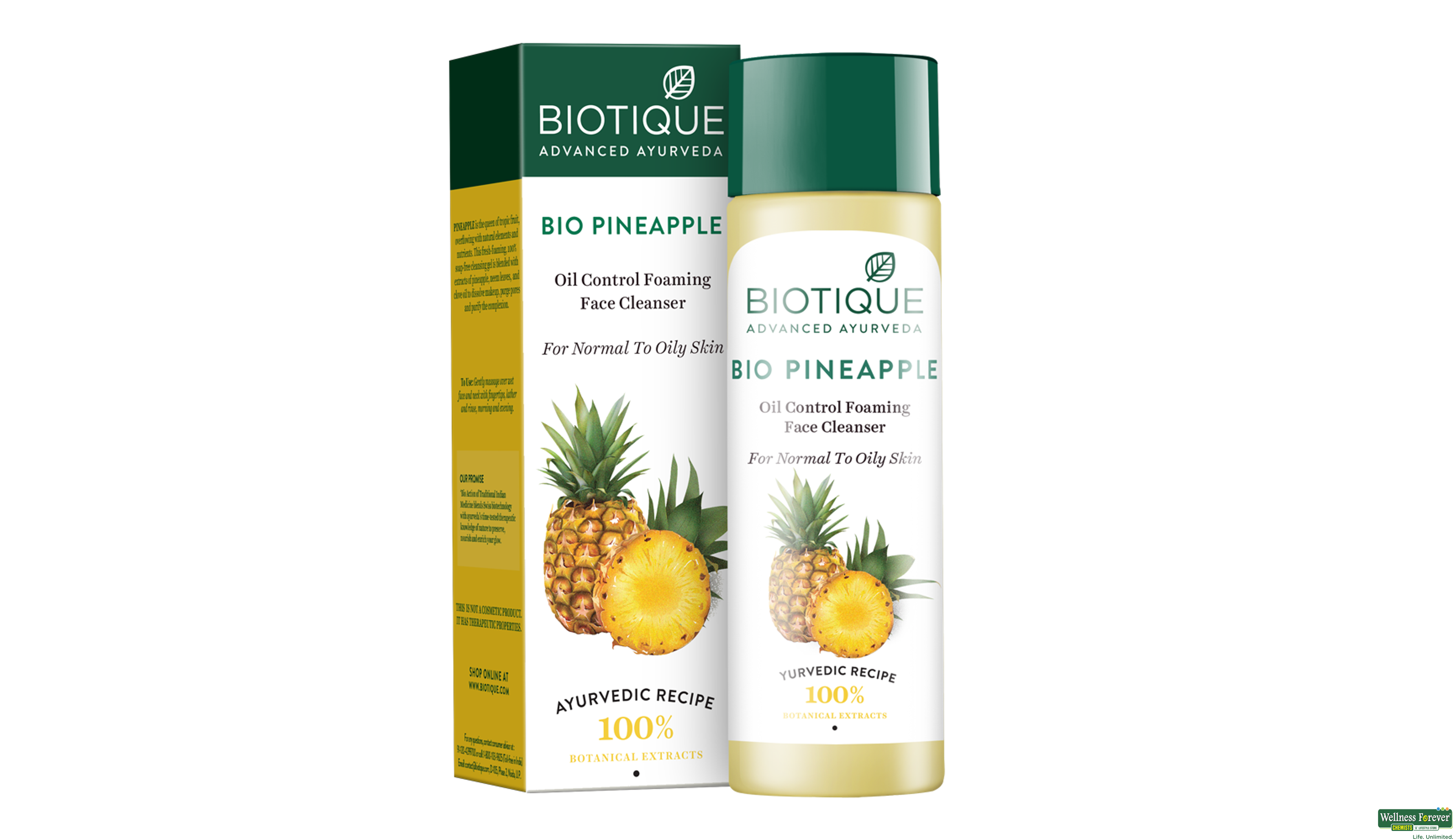 BIOT PINEAPPLE OIL CONTROL WASH 100ML- 2, 120ML, 