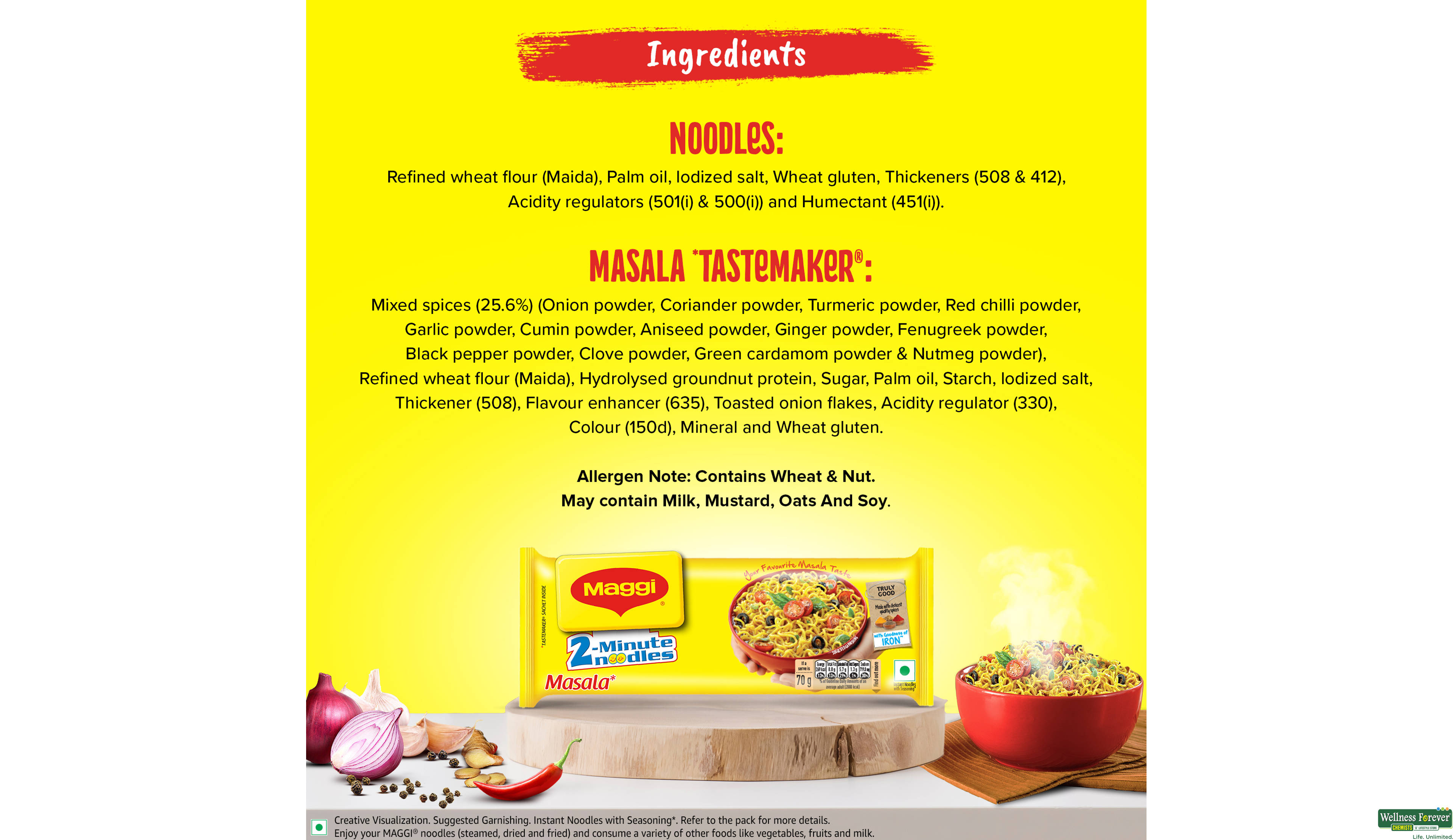 MAGGI NOODLE MASALA 140GM- 4, 140GM, null