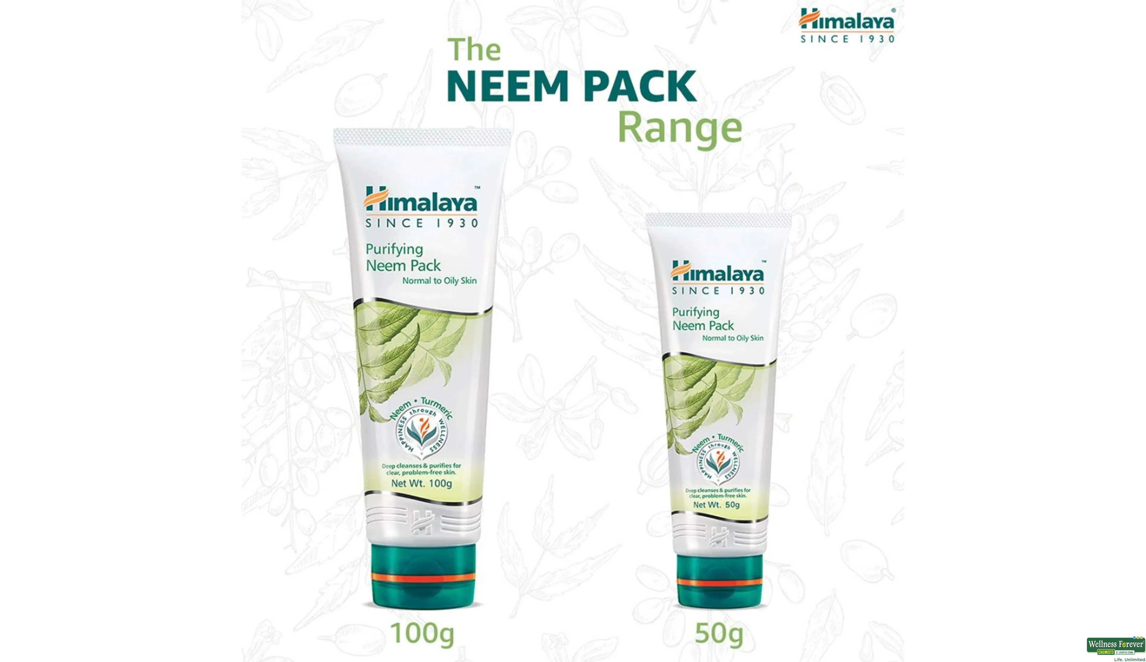 HIMA F/PACK NEEM 50GM- 6, 50GM, null