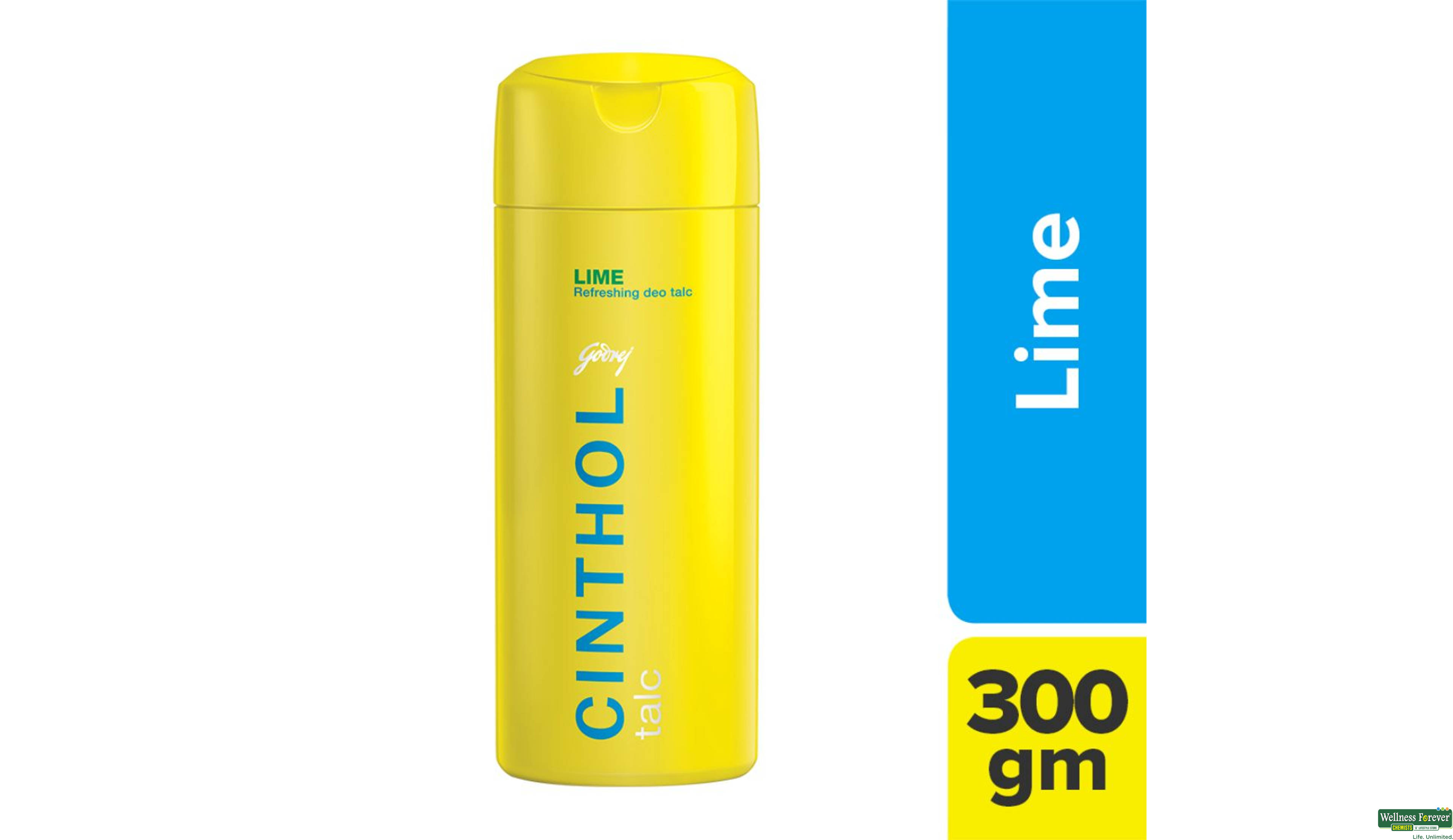 CINTHOL TALC LIME FRESH 300GM- 1, 300GM, 